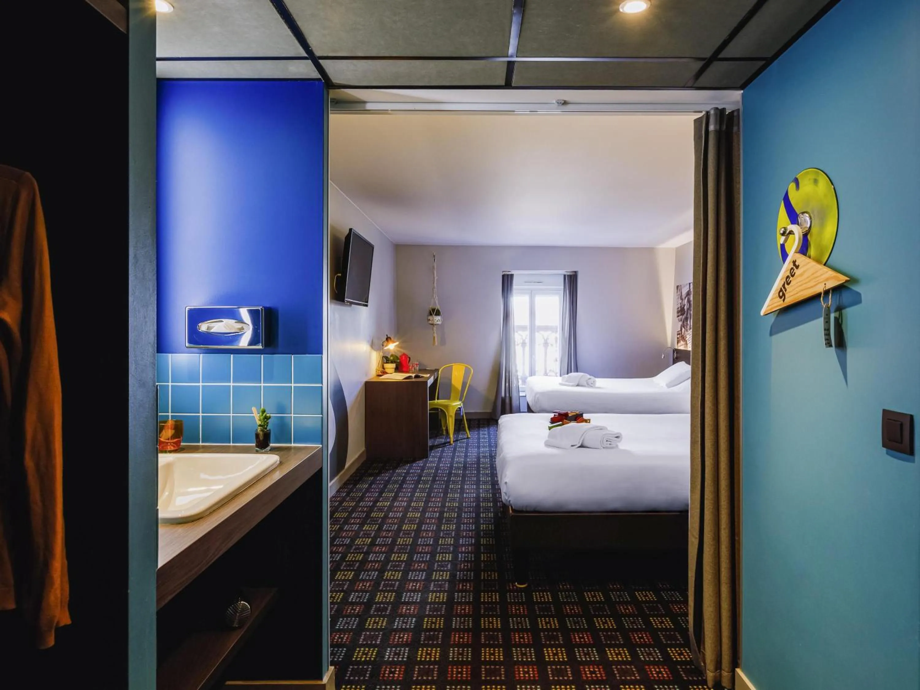 Bedroom, Bed in Greet Hotel Lyon Confluence