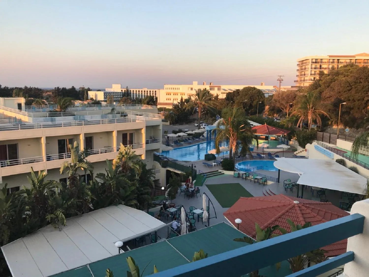 Pool view in Romantza Mare