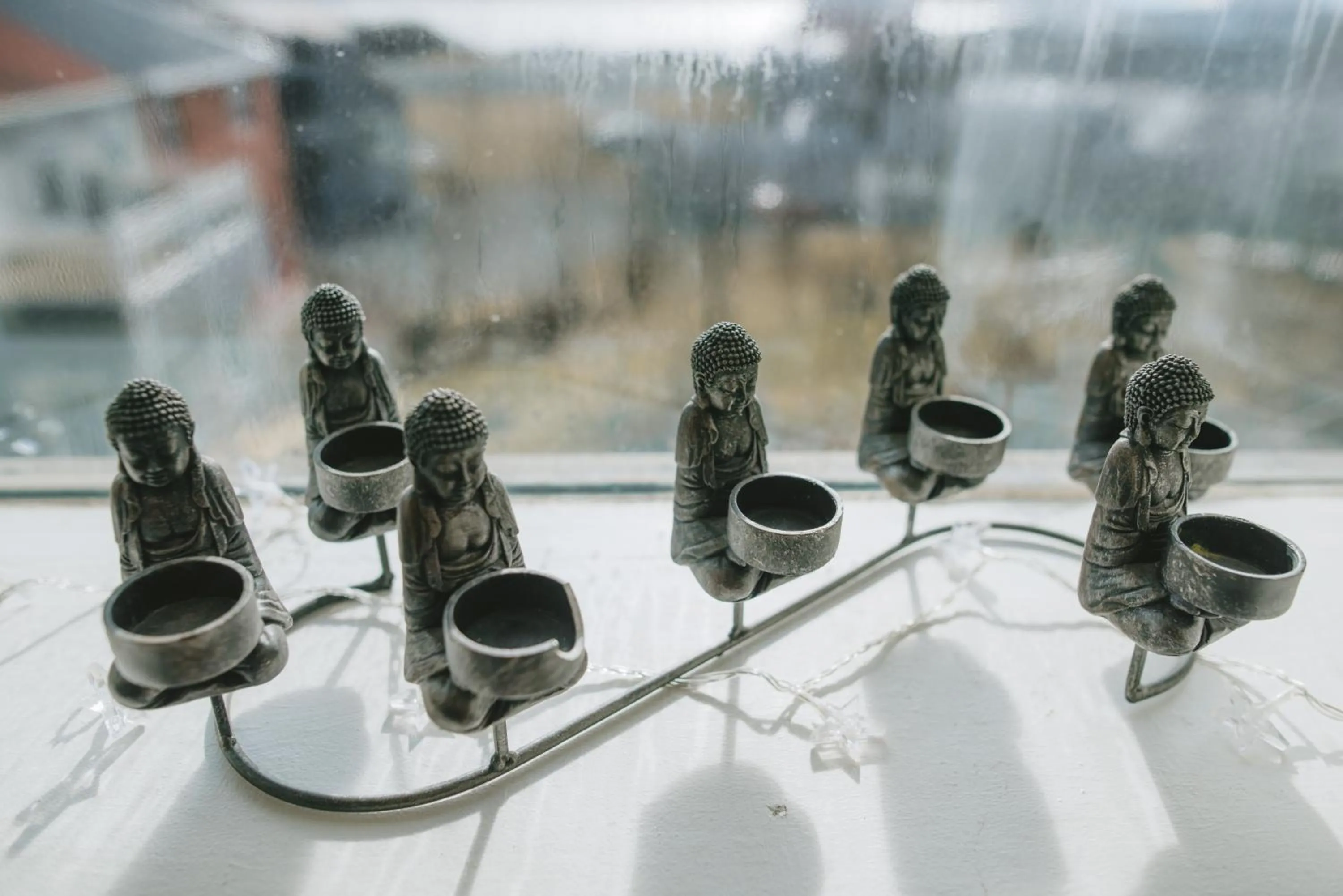 Decorative detail in Blómasetrið Homestay