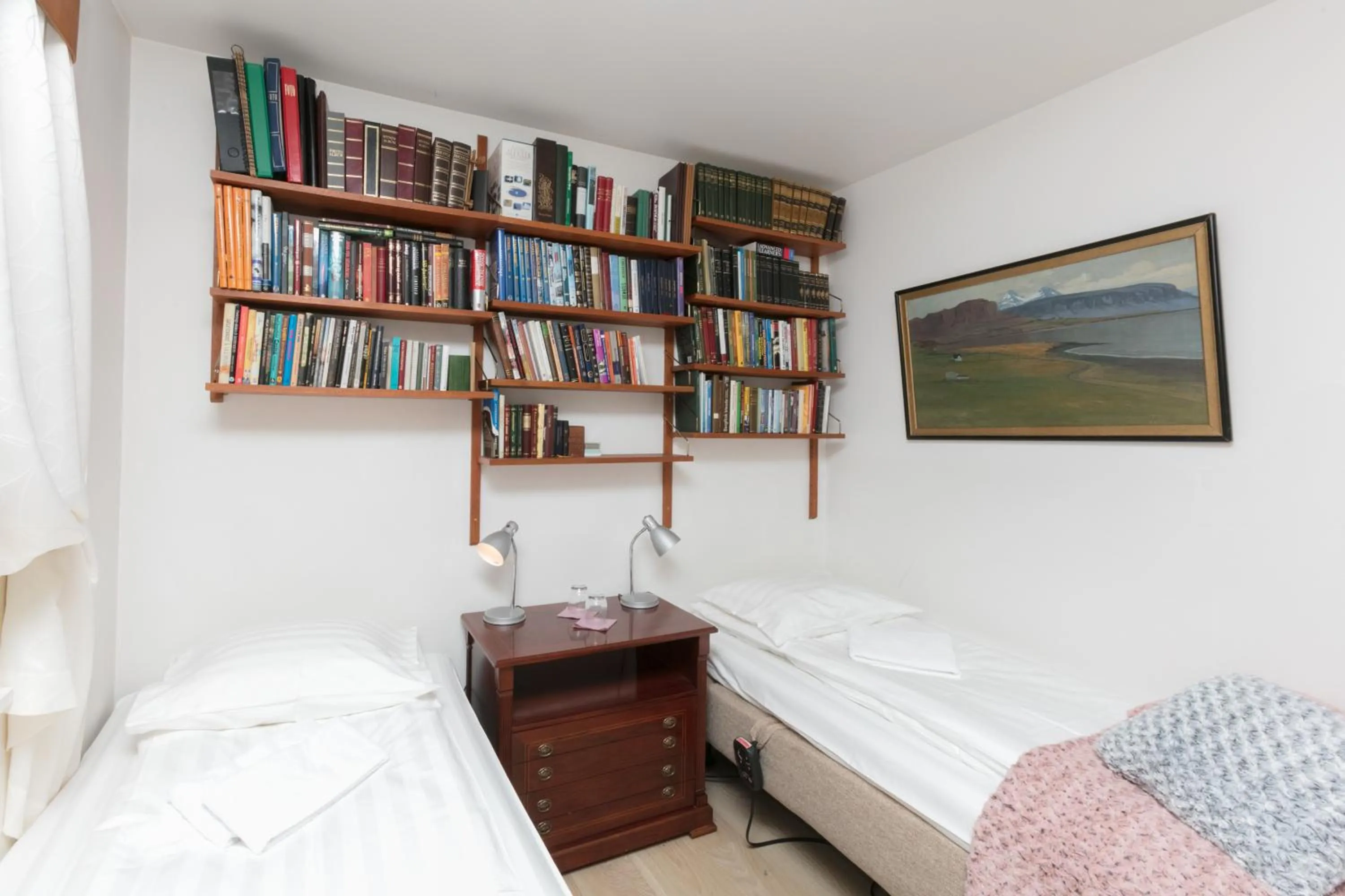 Bed in Blómasetrið Homestay