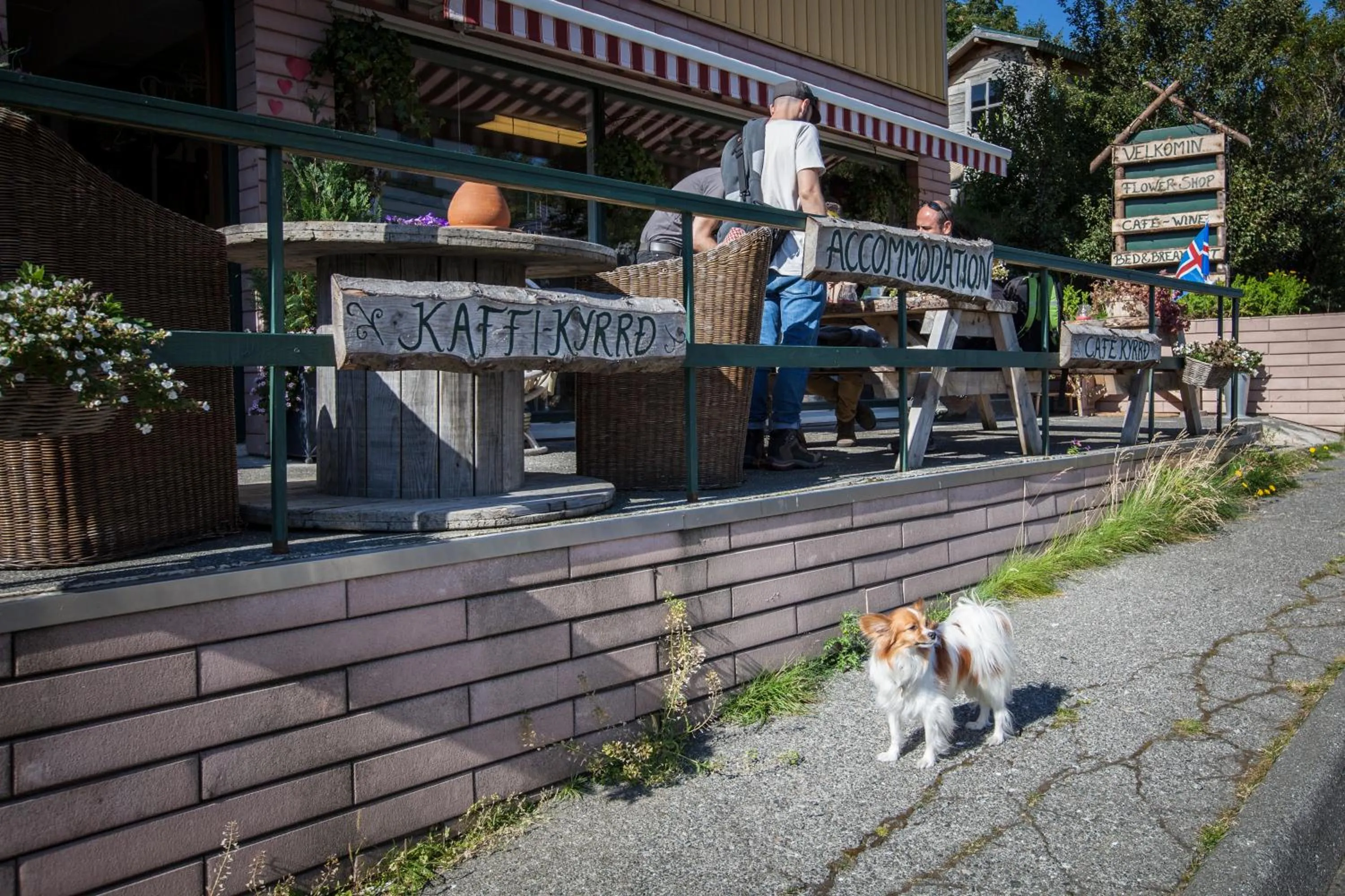 Property building in Blómasetrið Homestay