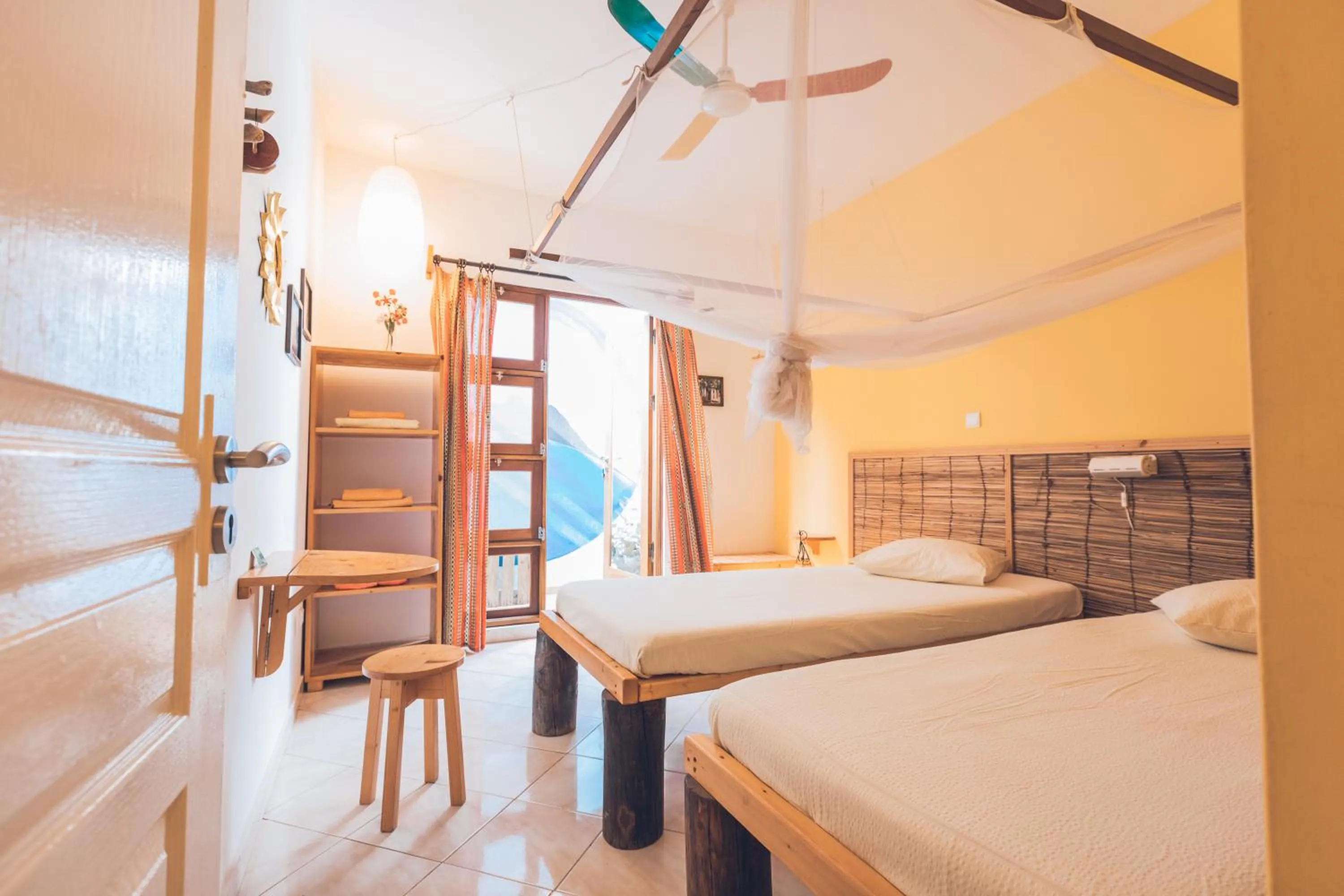 Double or Twin Room with Bathroom - single occupancy in Casa Strela B&B Tarrafal