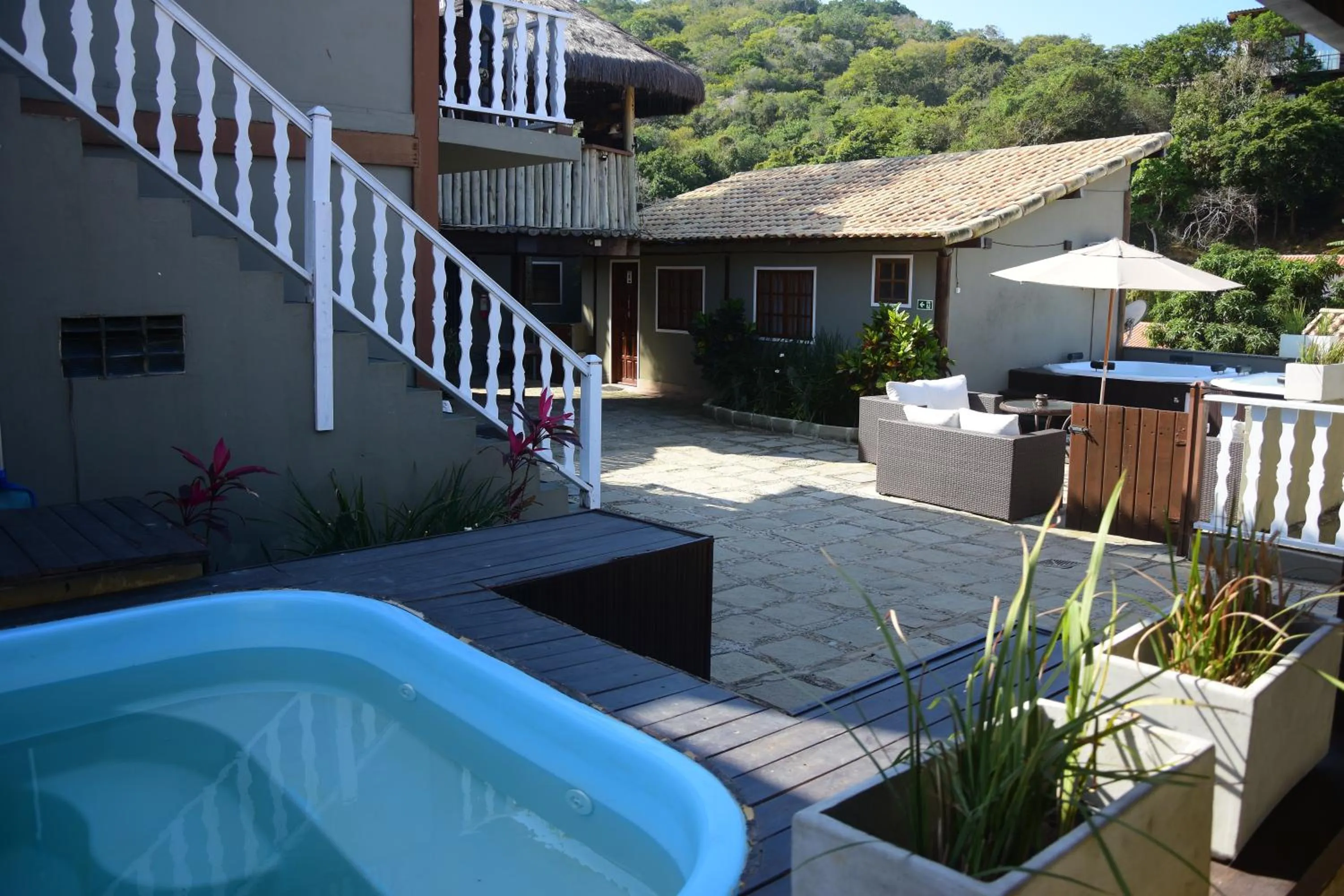 Pool view in Pousada Juannas Buzios