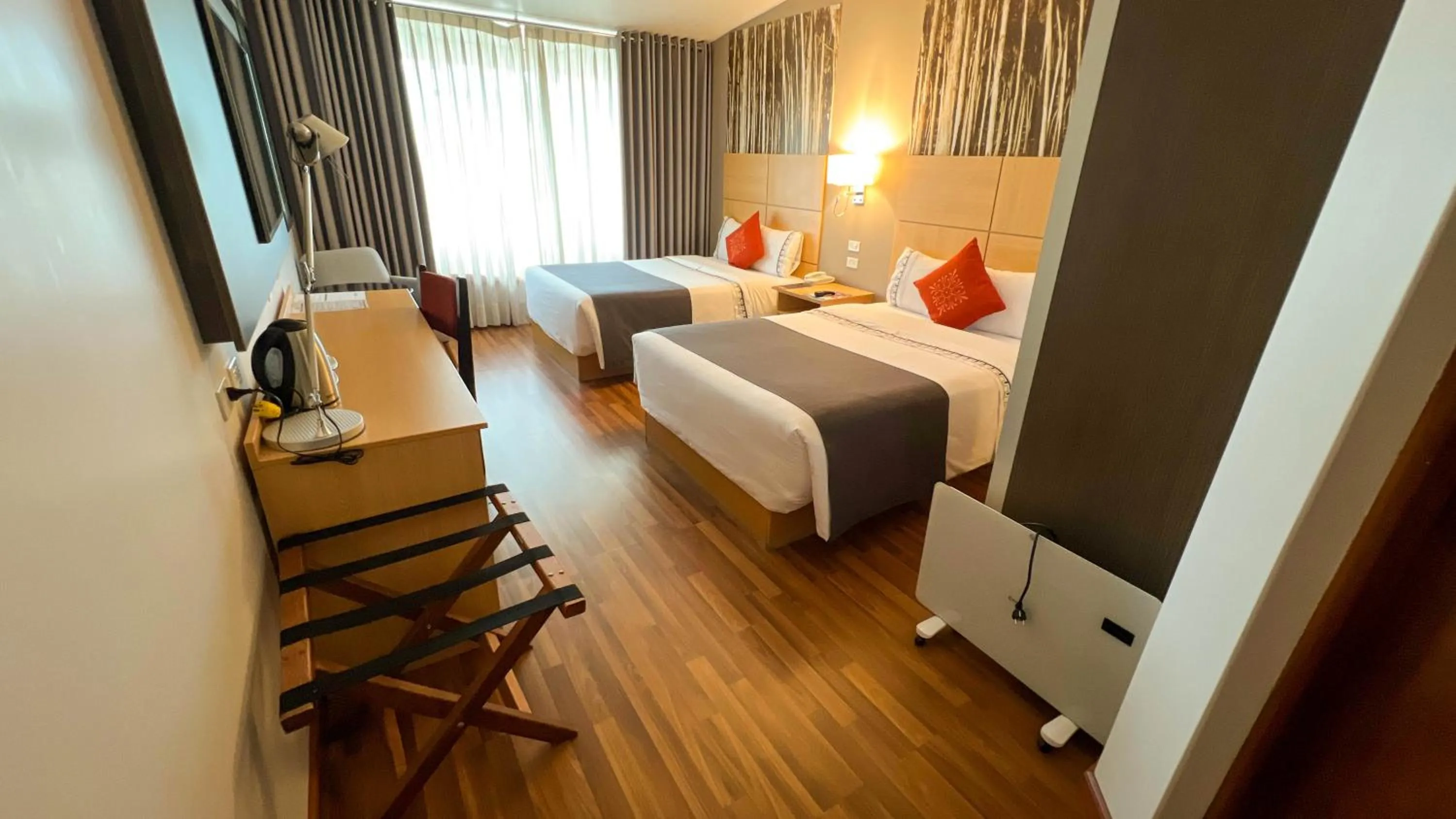 Bed in Lake Titicaca Hotel