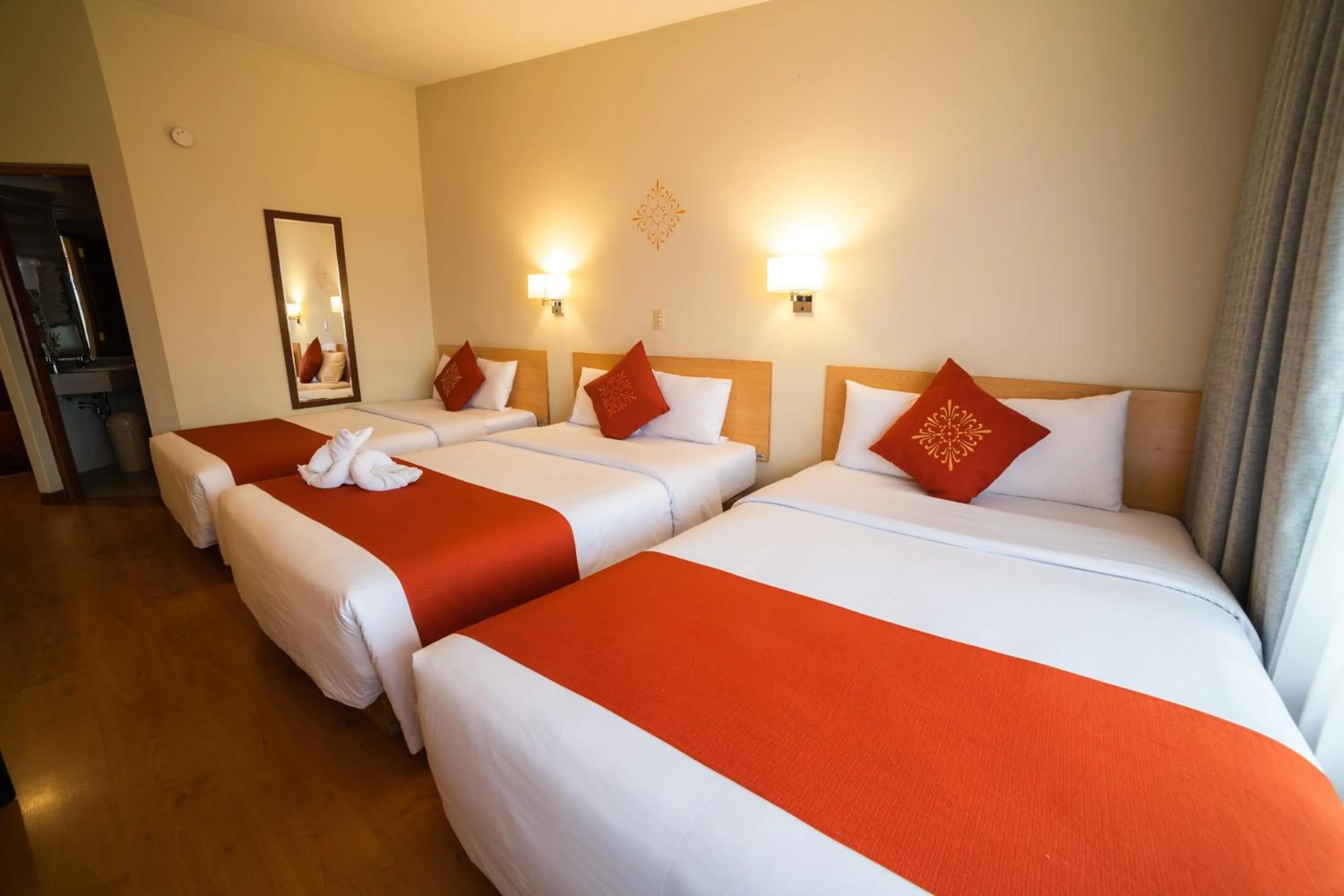 Bed in Lake Titicaca Hotel