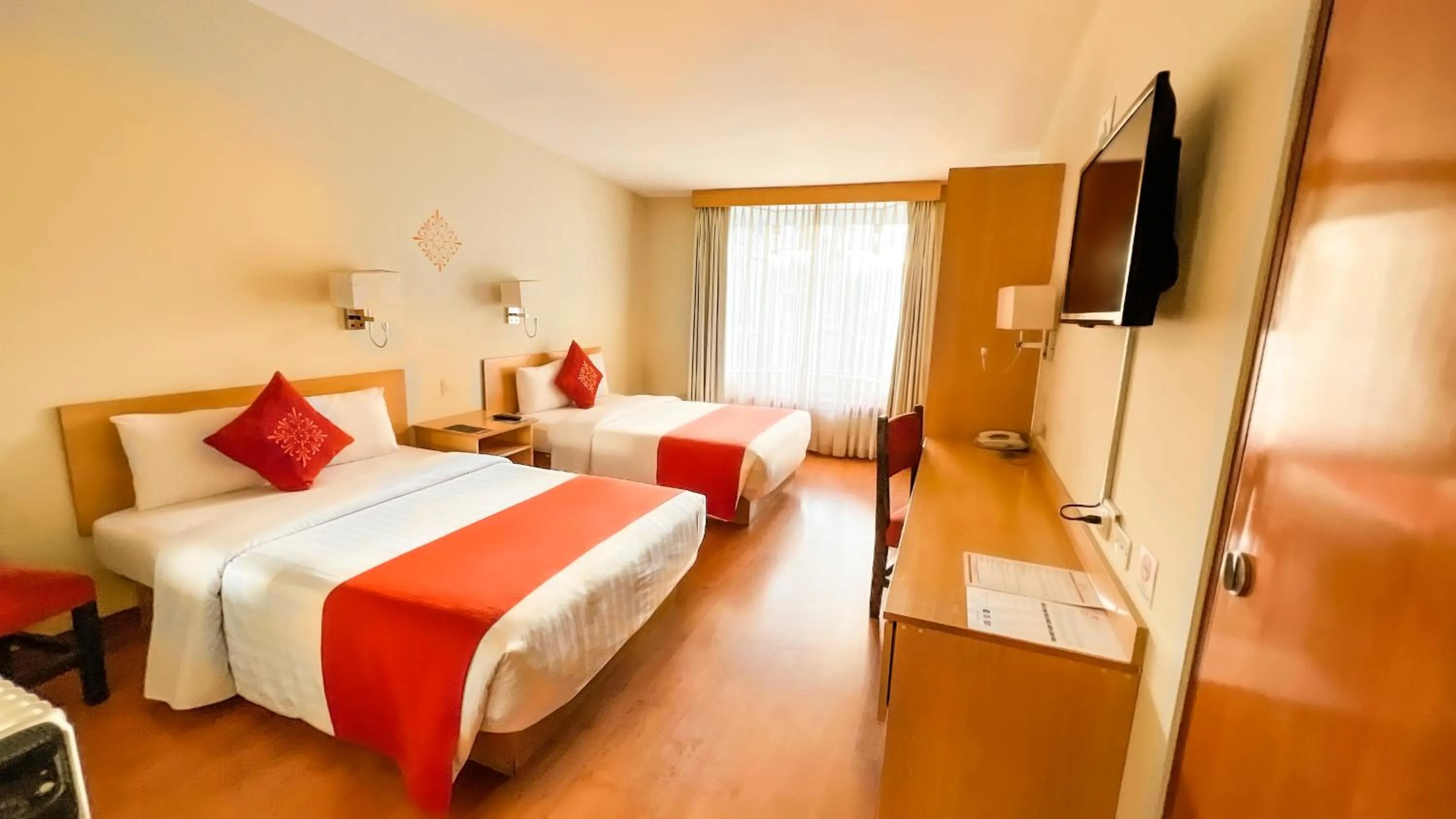 Photo of the whole room, Bed in Lake Titicaca Hotel