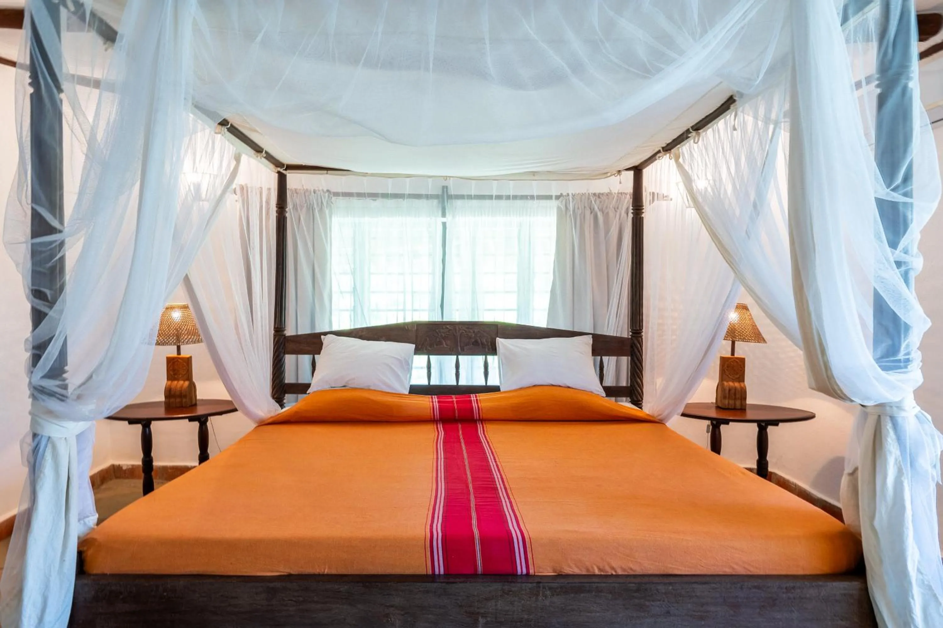 Bed in Diani Marine Divers Village
