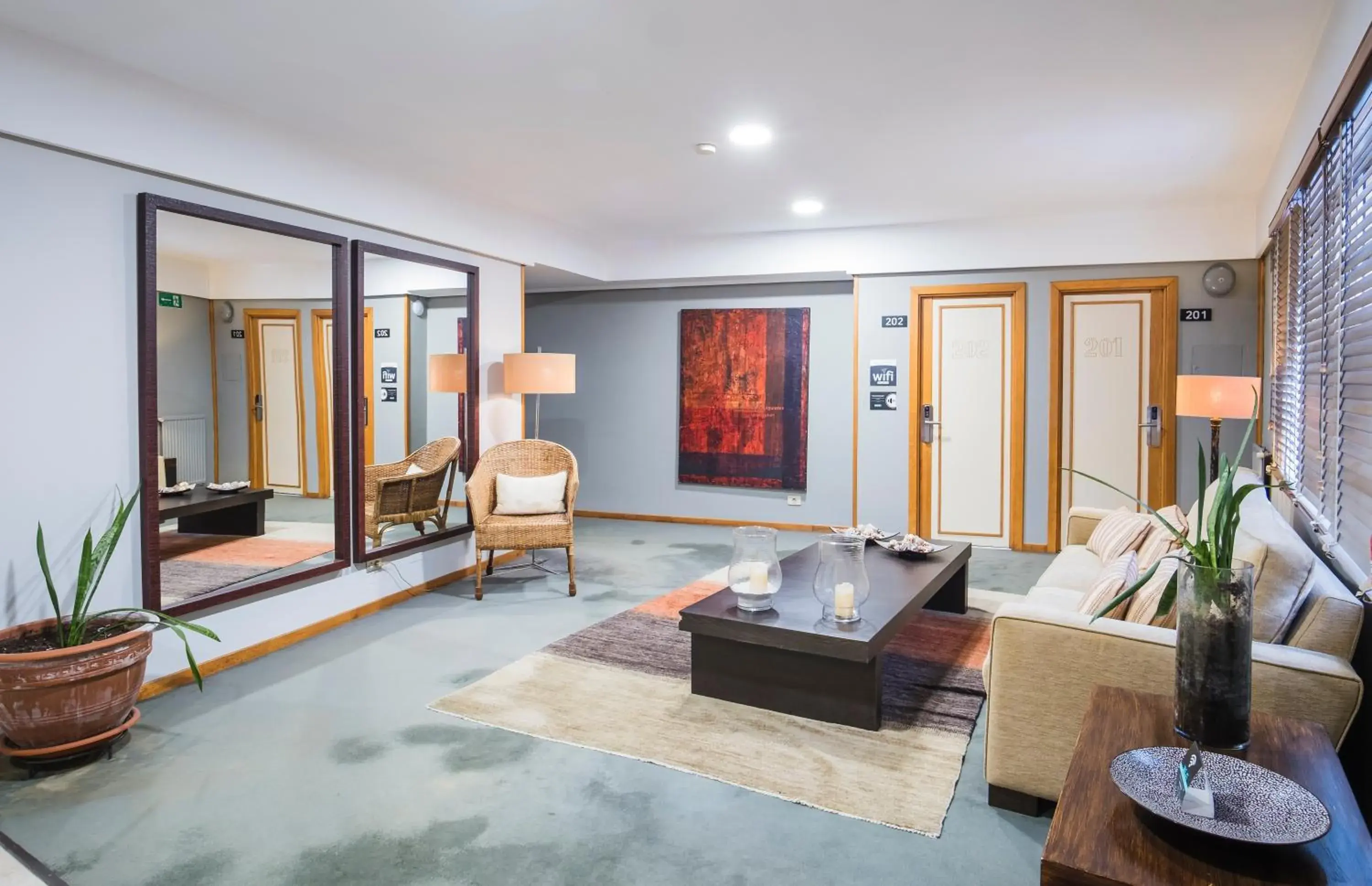 Living room in Hotel Alda Boiro Living room in Hotel Alda Boiro