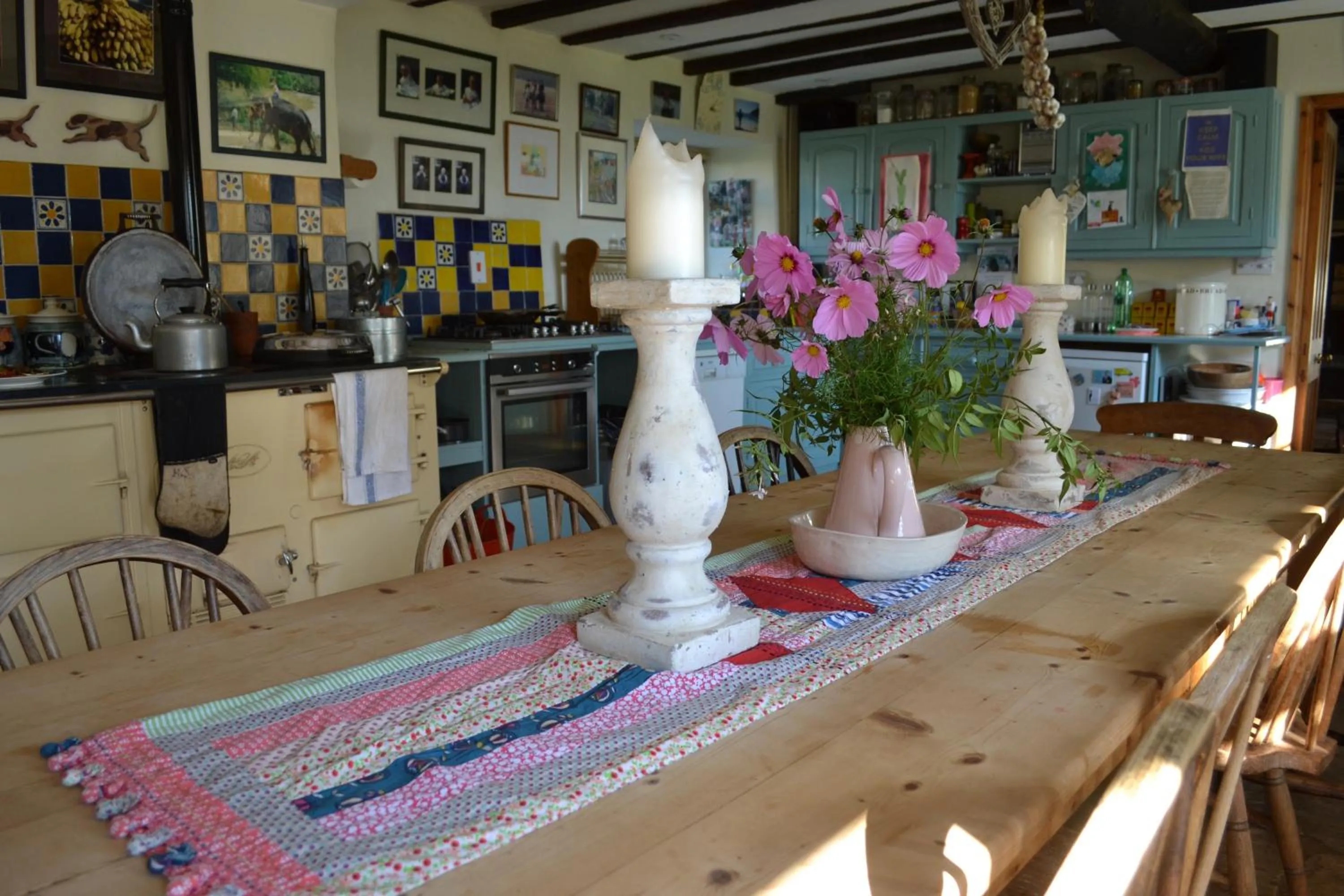 Communal kitchen in Cotswolds Mine Hill House