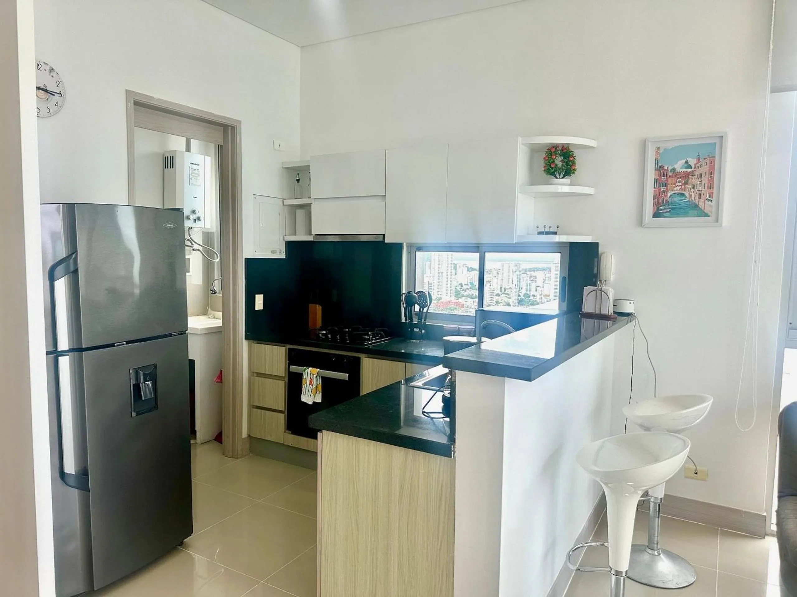 Kitchen or kitchenette in U-GO Edificio Murano Elite Bocagrande Frente al Mar