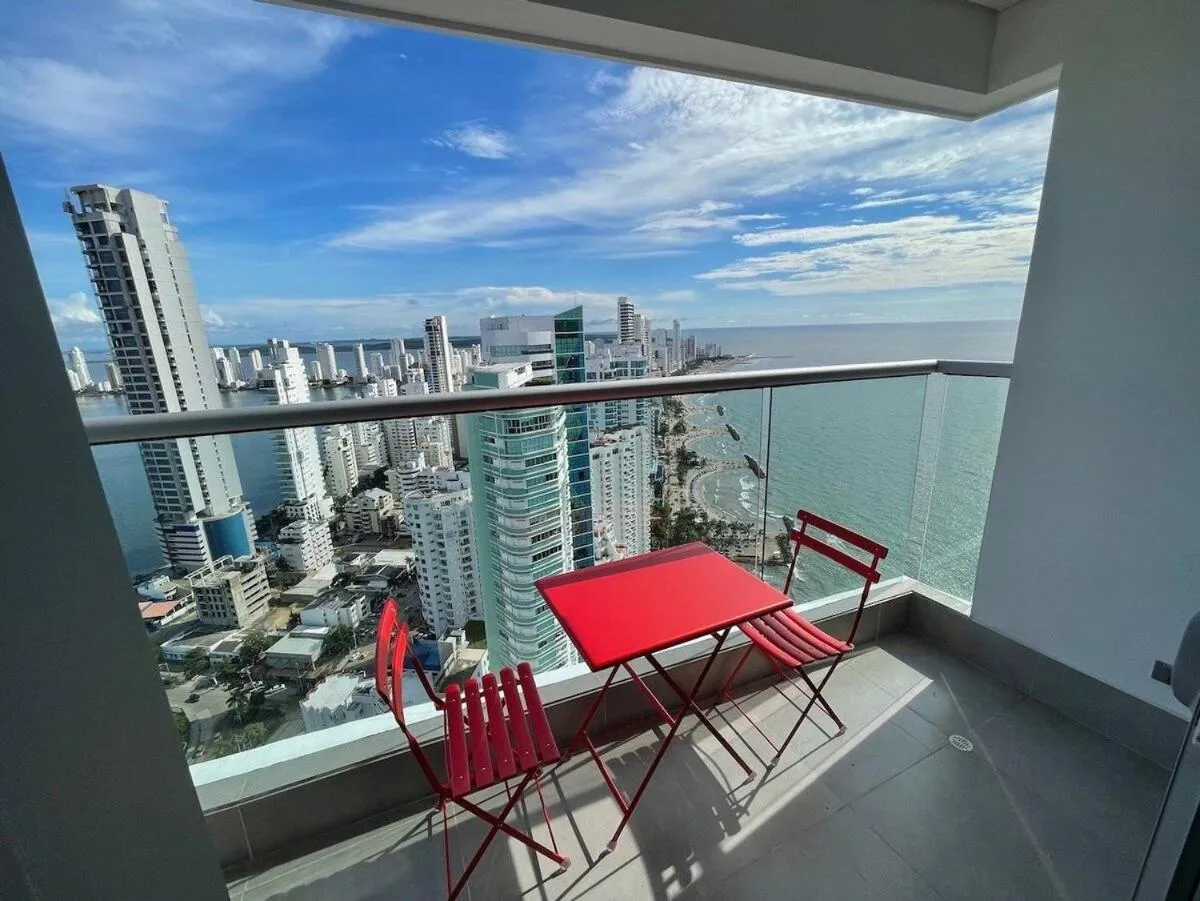 Balcony/Terrace in U-GO Edificio Murano Elite Bocagrande Frente al Mar