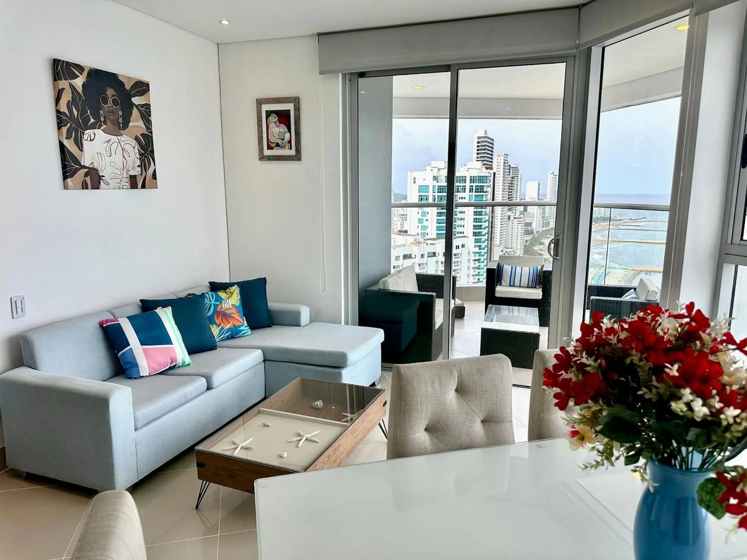 Seating area in U-GO Edificio Murano Elite Bocagrande Frente al Mar