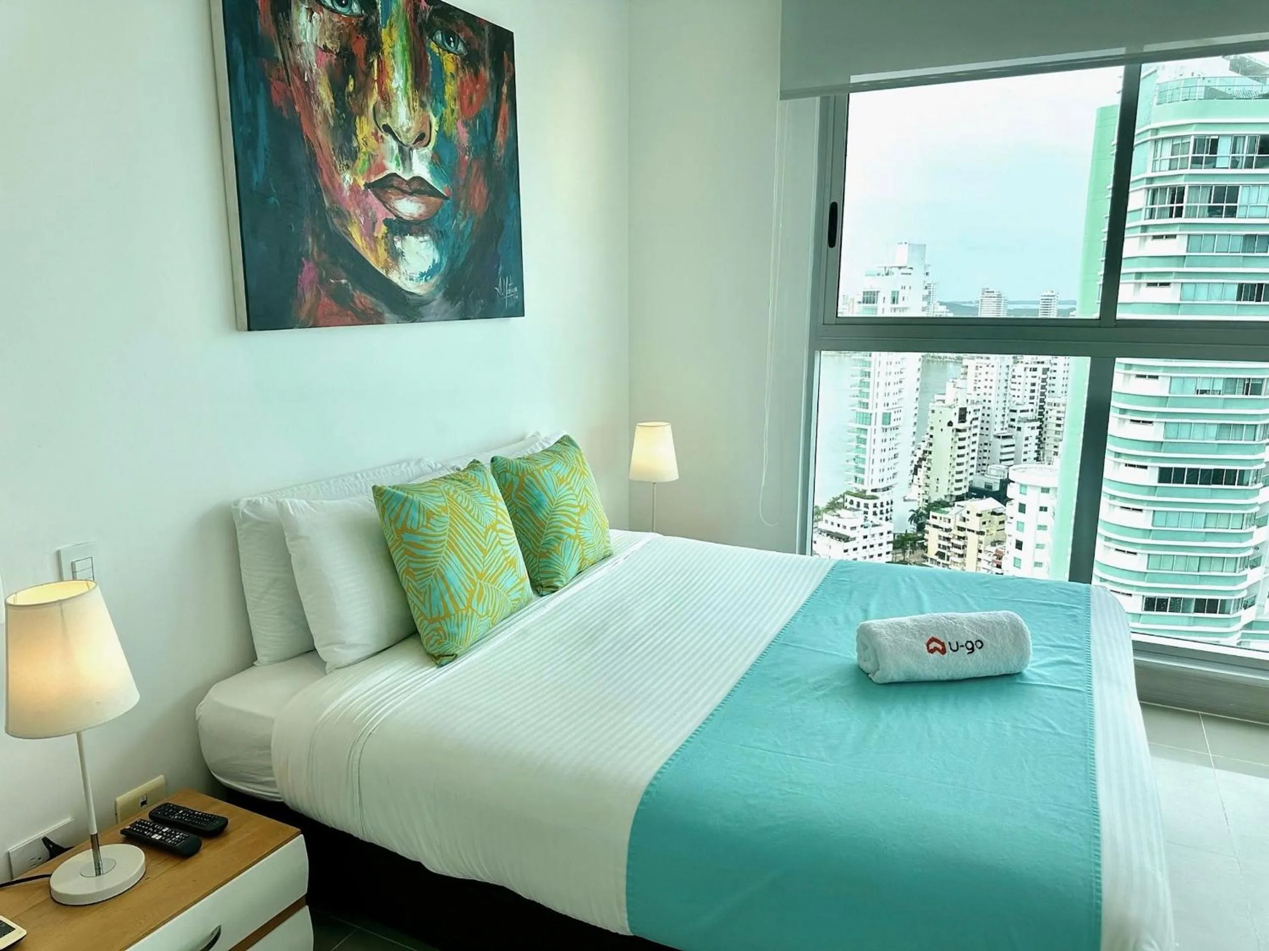 Photo of the whole room, Bed in U-GO Edificio Murano Elite Bocagrande Frente al Mar