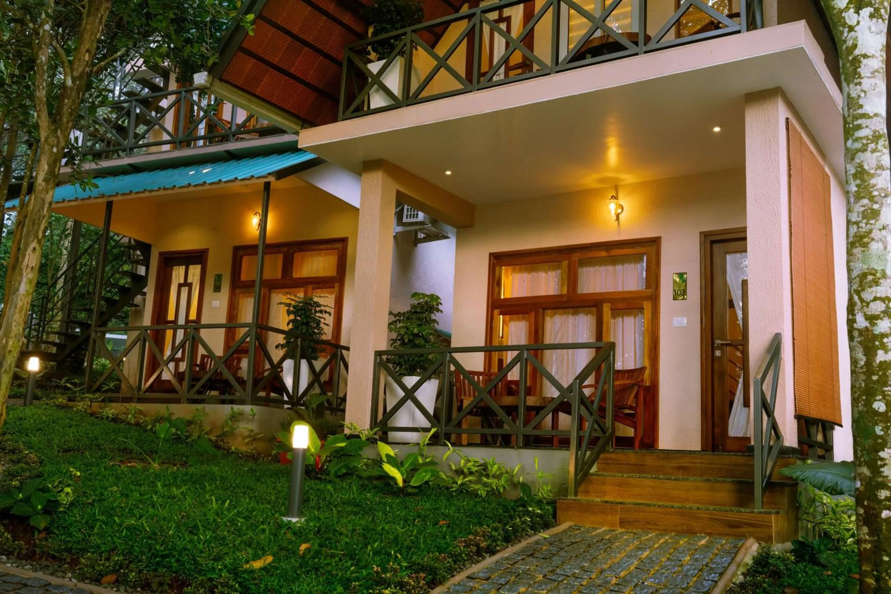 Facade/entrance in Casa Bella, Thekkady