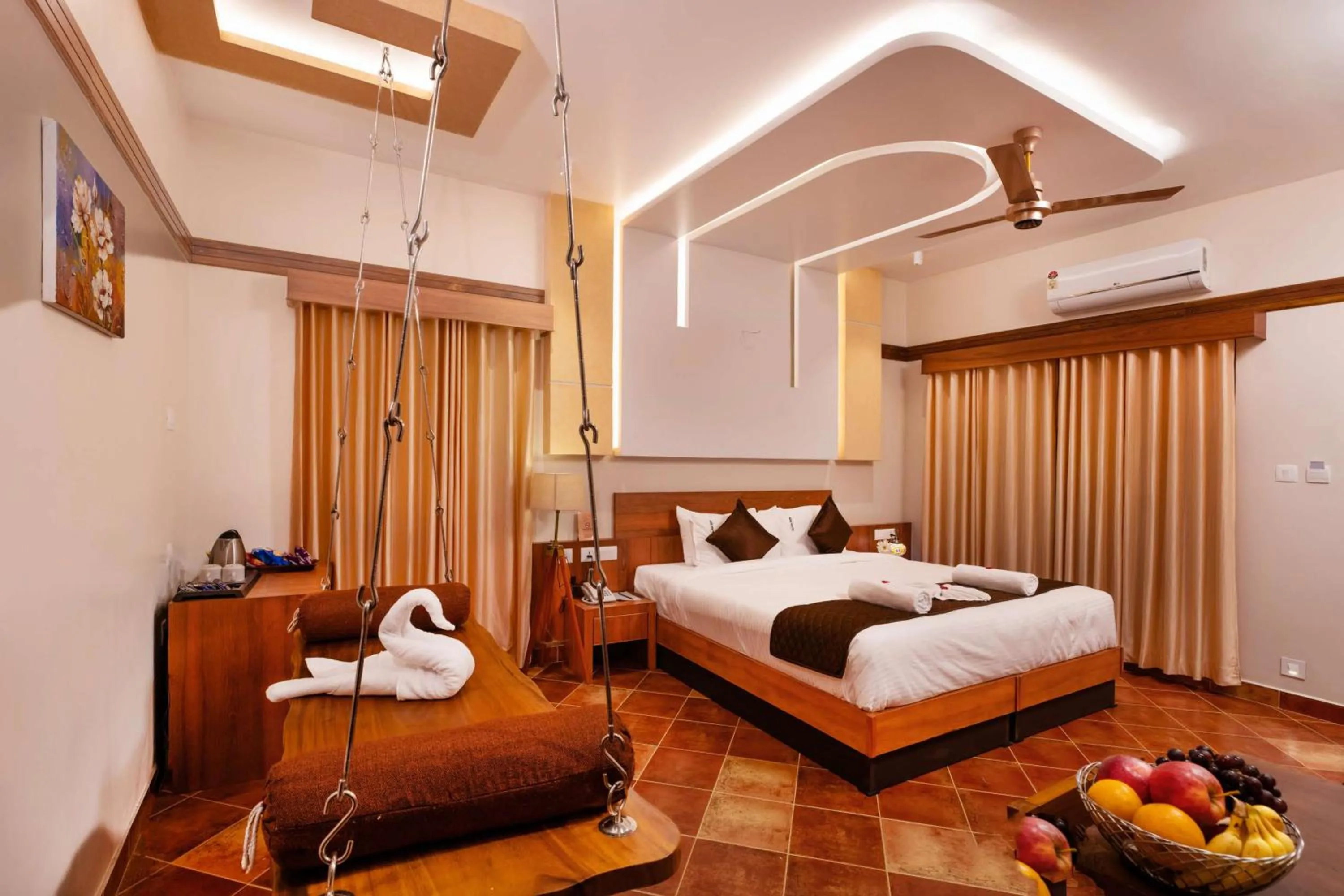 Living room, Bed in Casa Bella, Thekkady