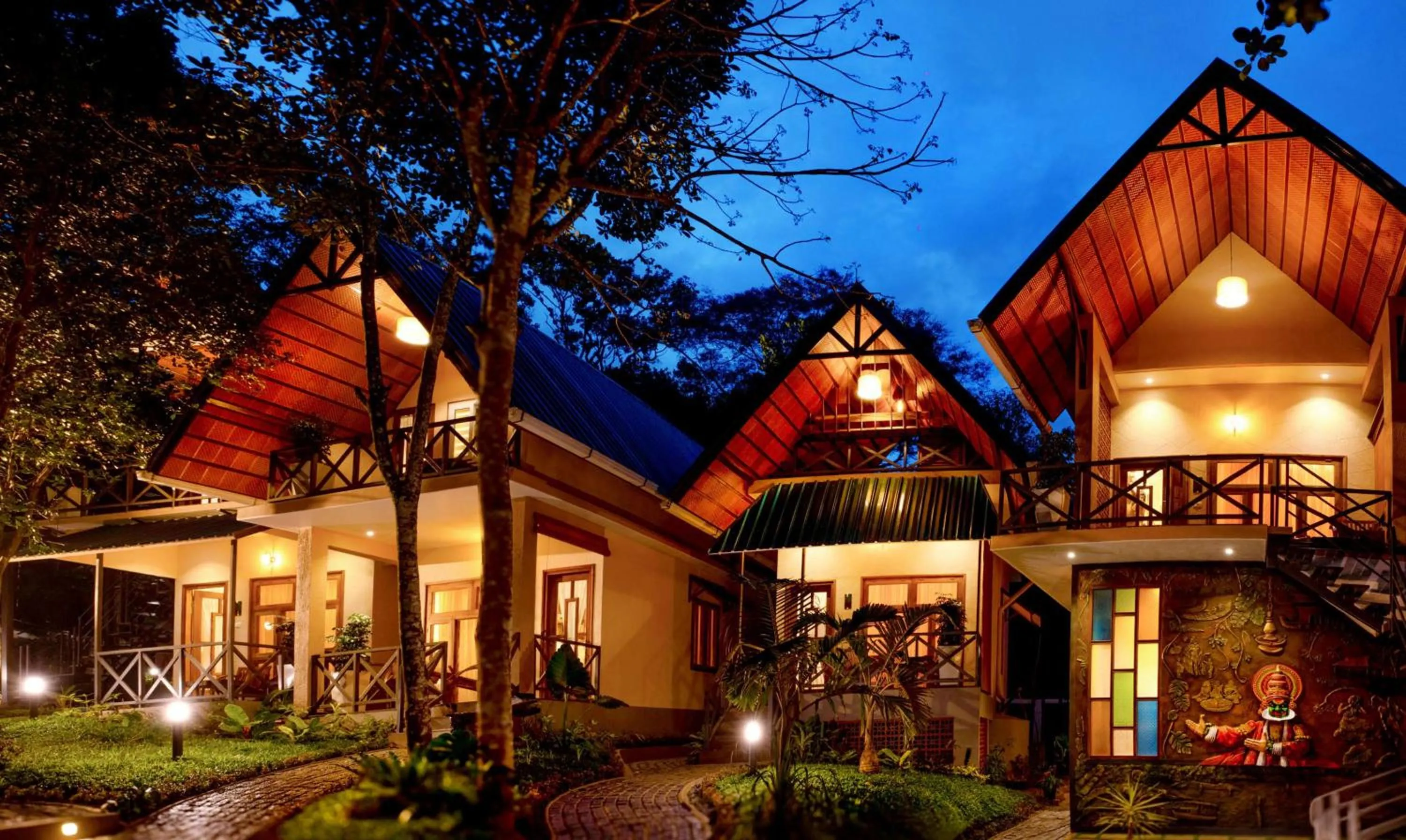 Facade/entrance in Casa Bella, Thekkady