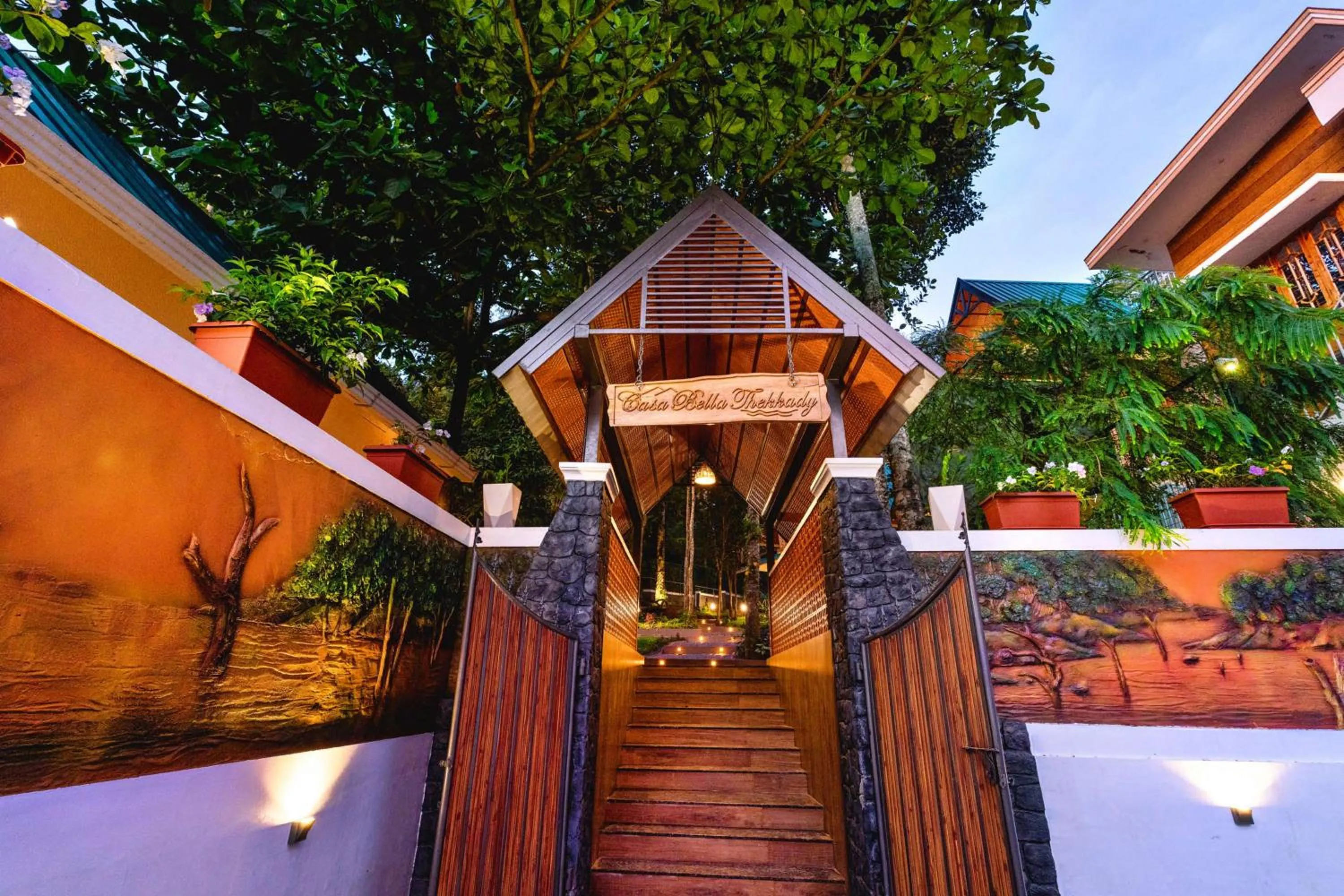 Facade/entrance in Casa Bella, Thekkady