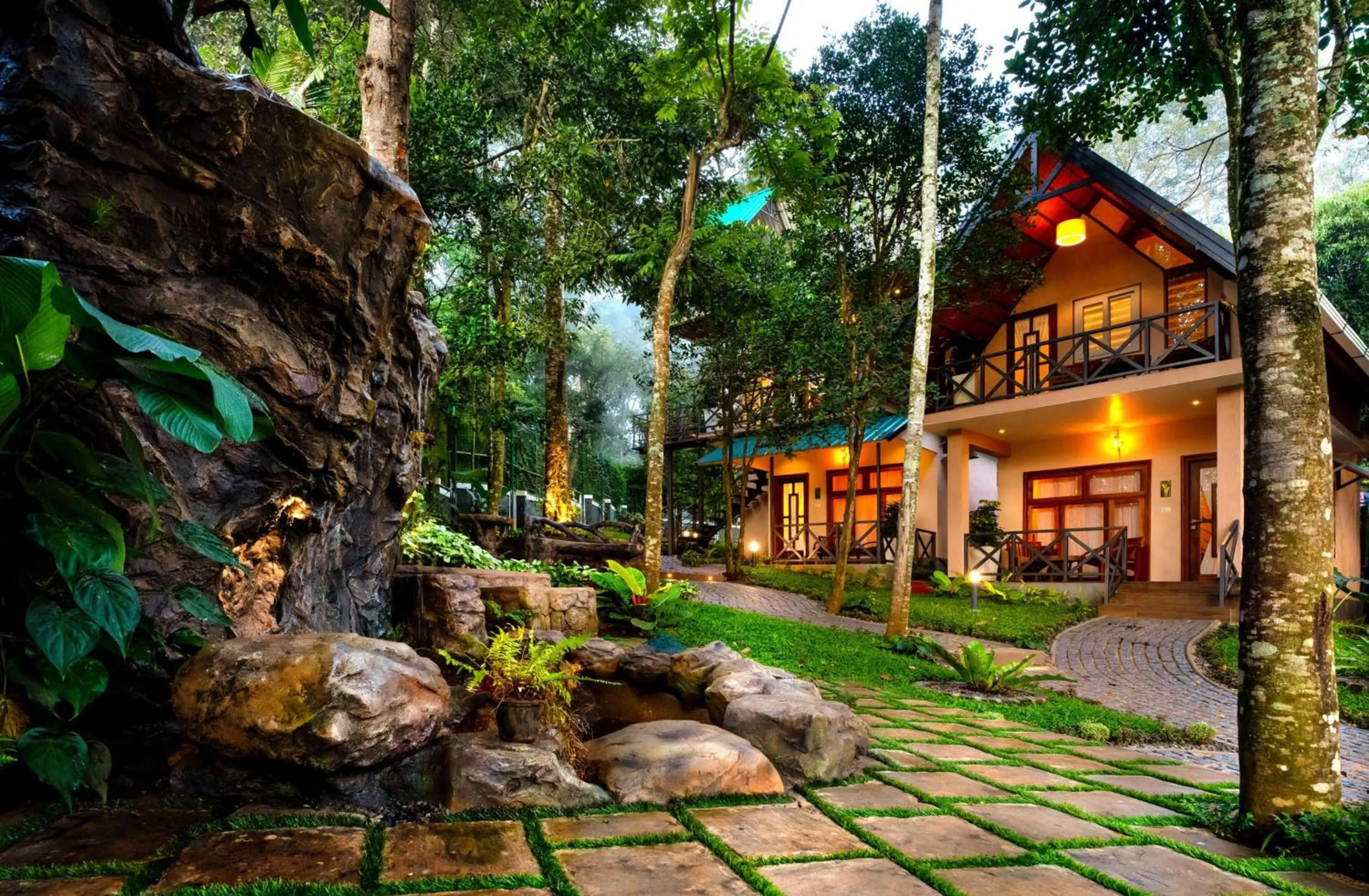 Facade/entrance in Casa Bella, Thekkady