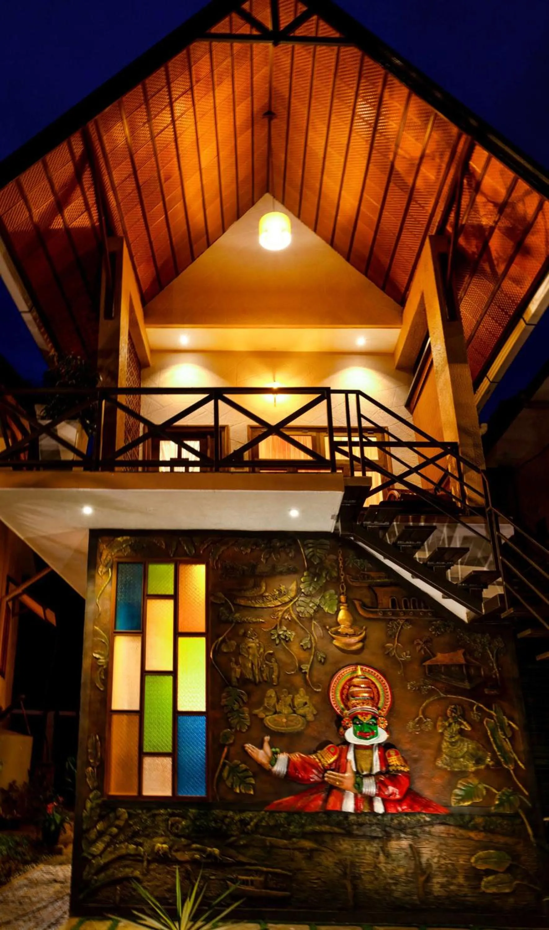 Facade/entrance in Casa Bella, Thekkady