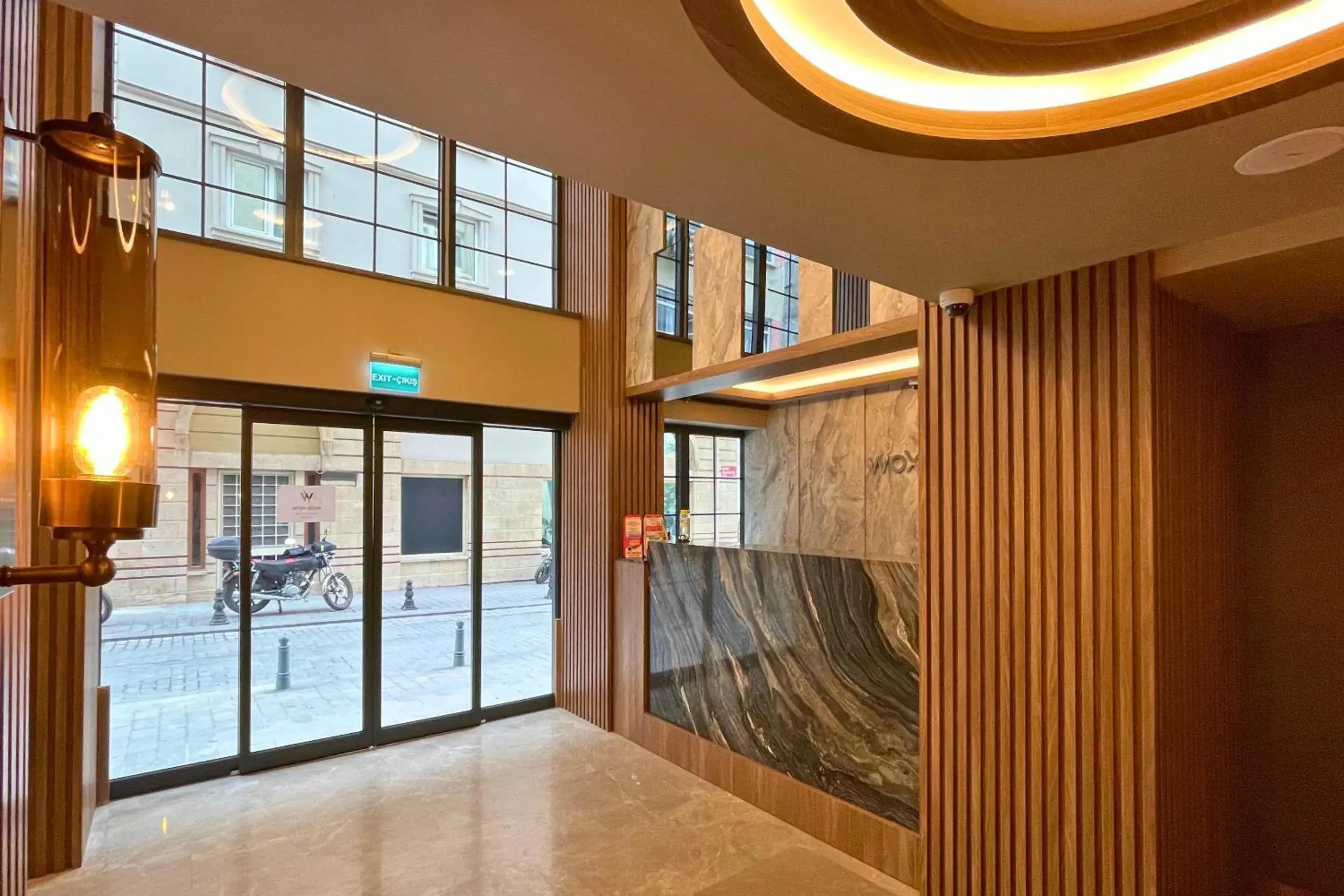 Facade/entrance in Woxx Hotel Facade/entrance in Woxx Hotel