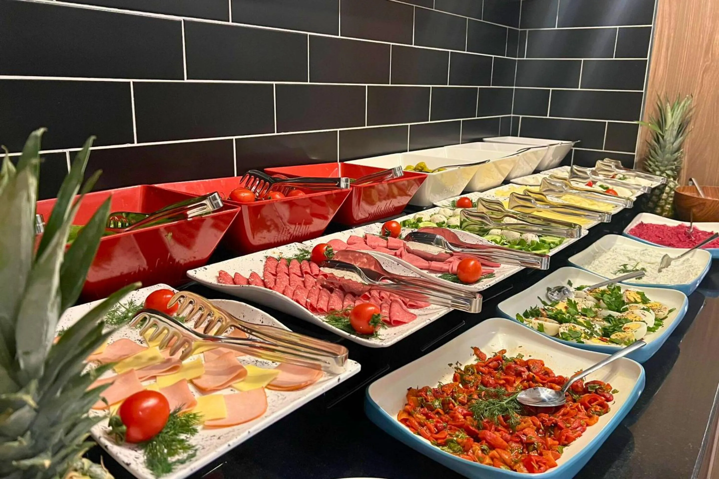 Buffet breakfast in Woxx Hotel