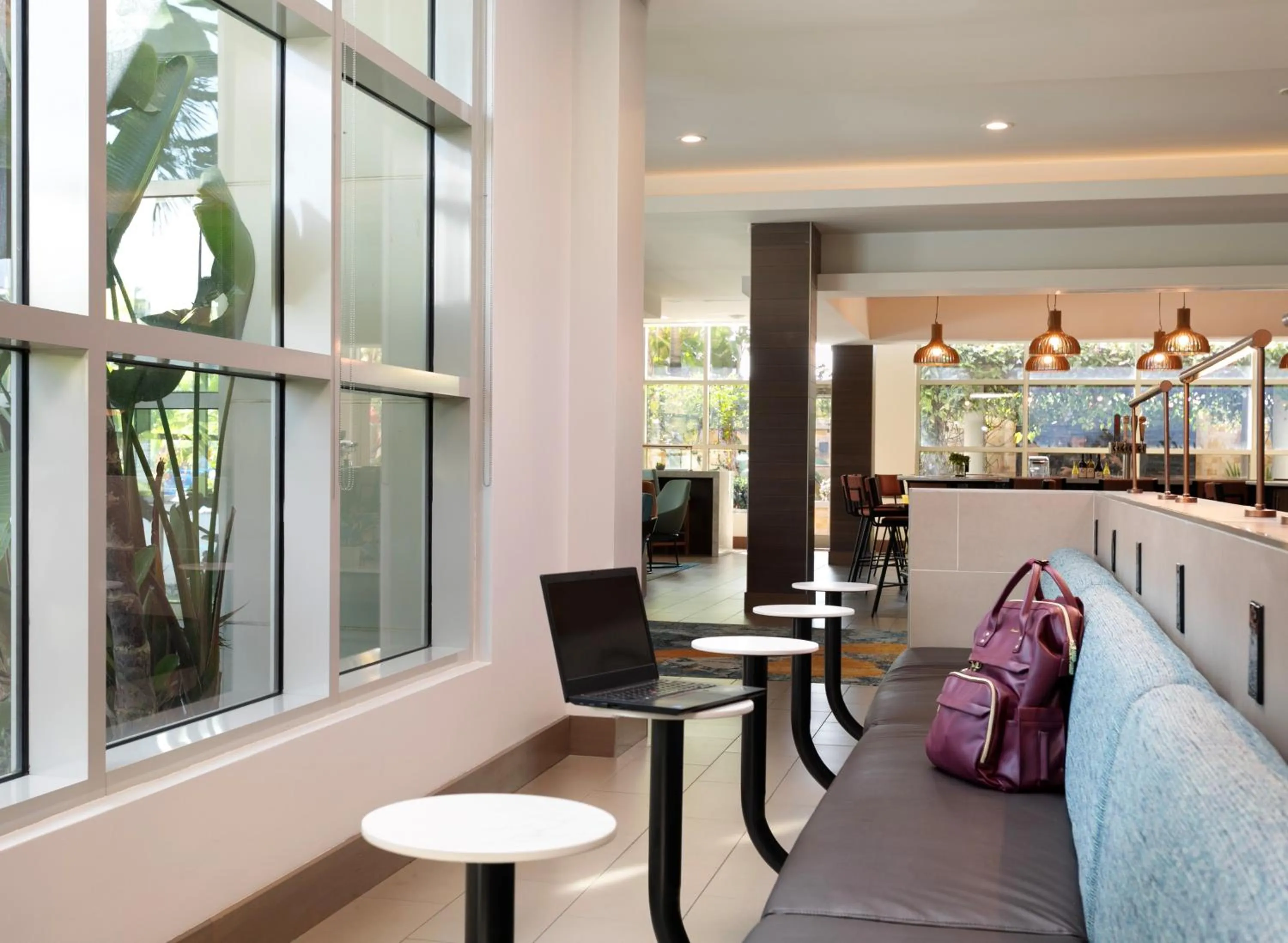 Seating area in Hyatt House San Juan