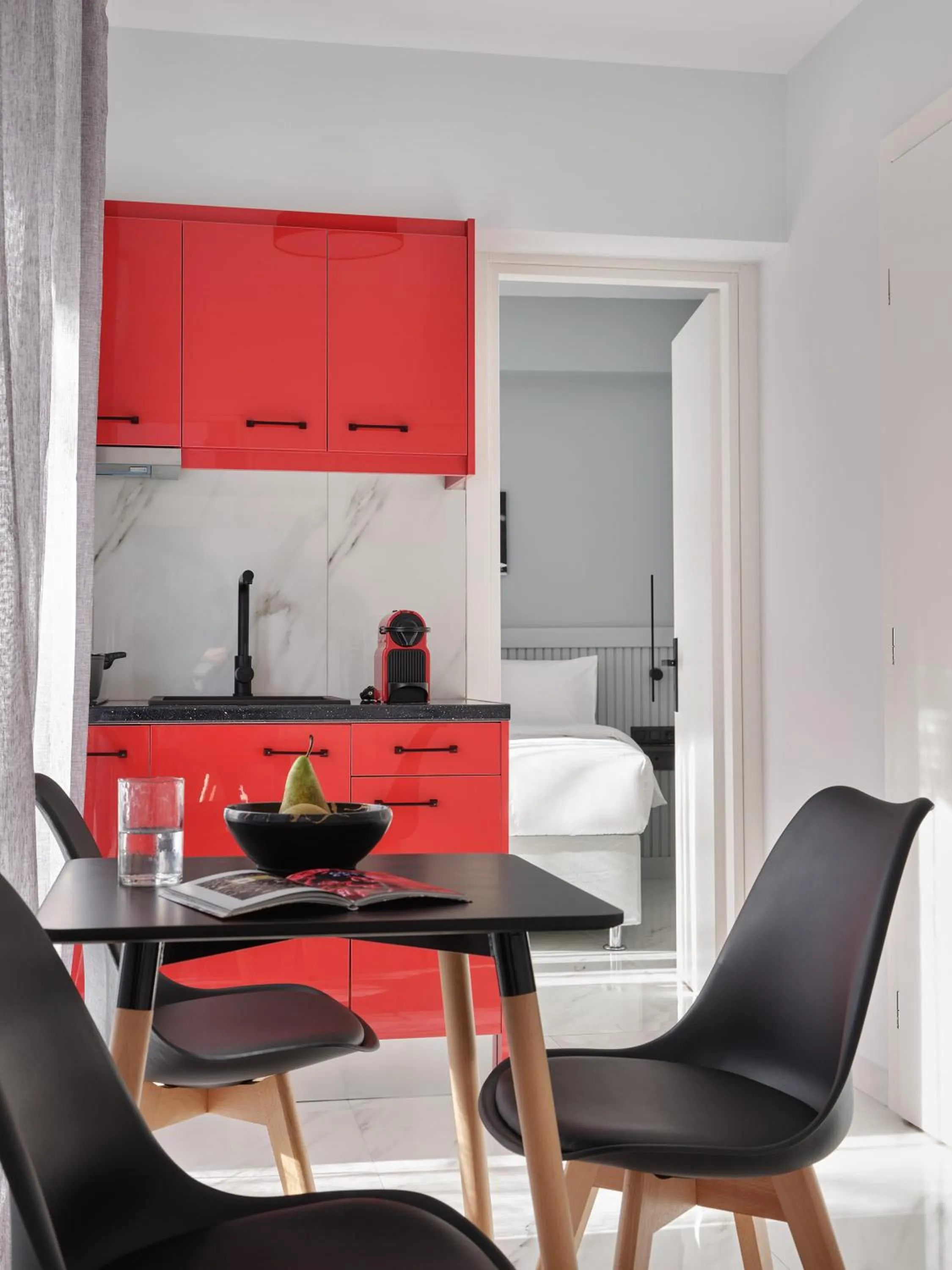 Kitchen or kitchenette in Athens Project Luxury Apartments