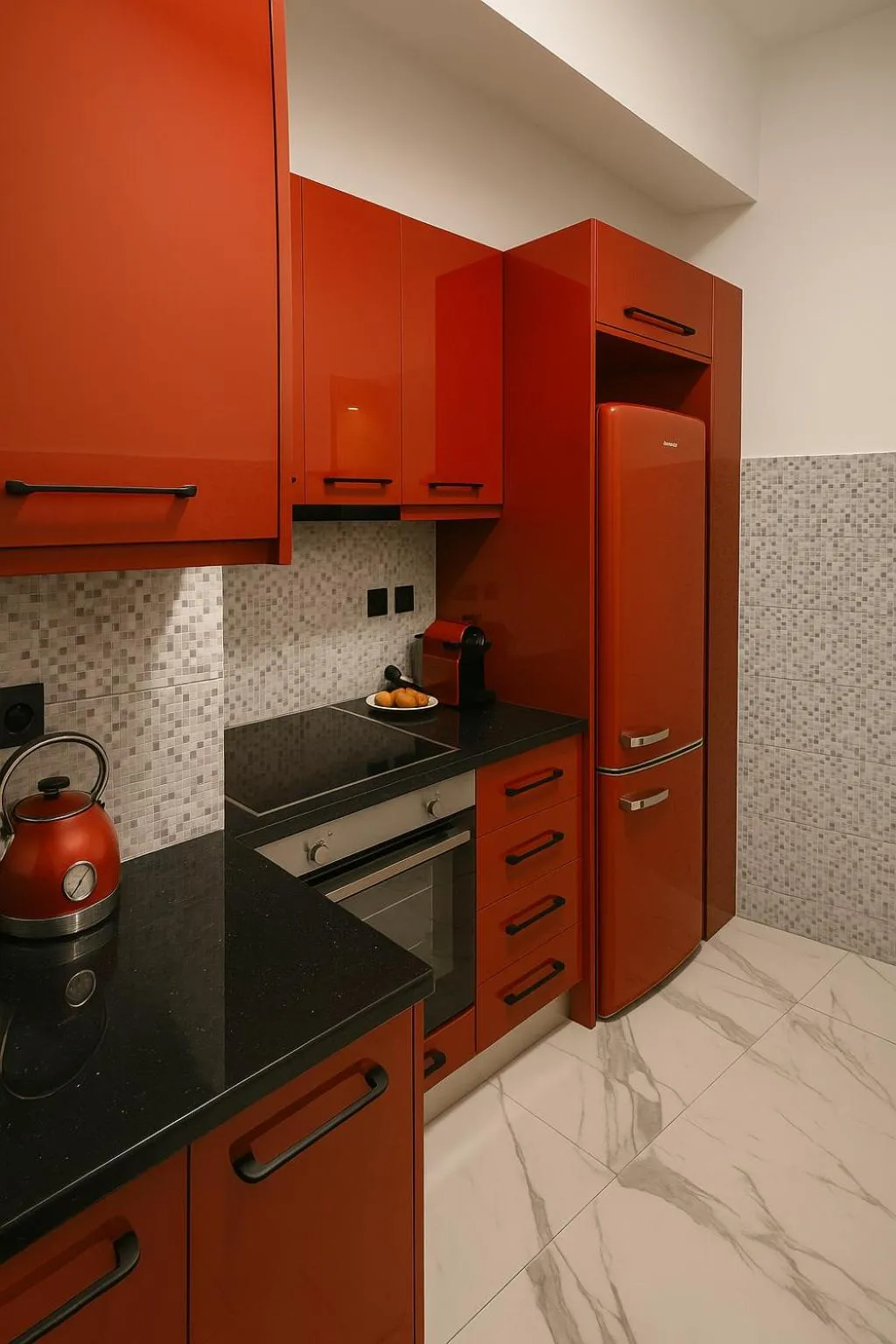 Kitchen or kitchenette in Athens Project Luxury Apartments
