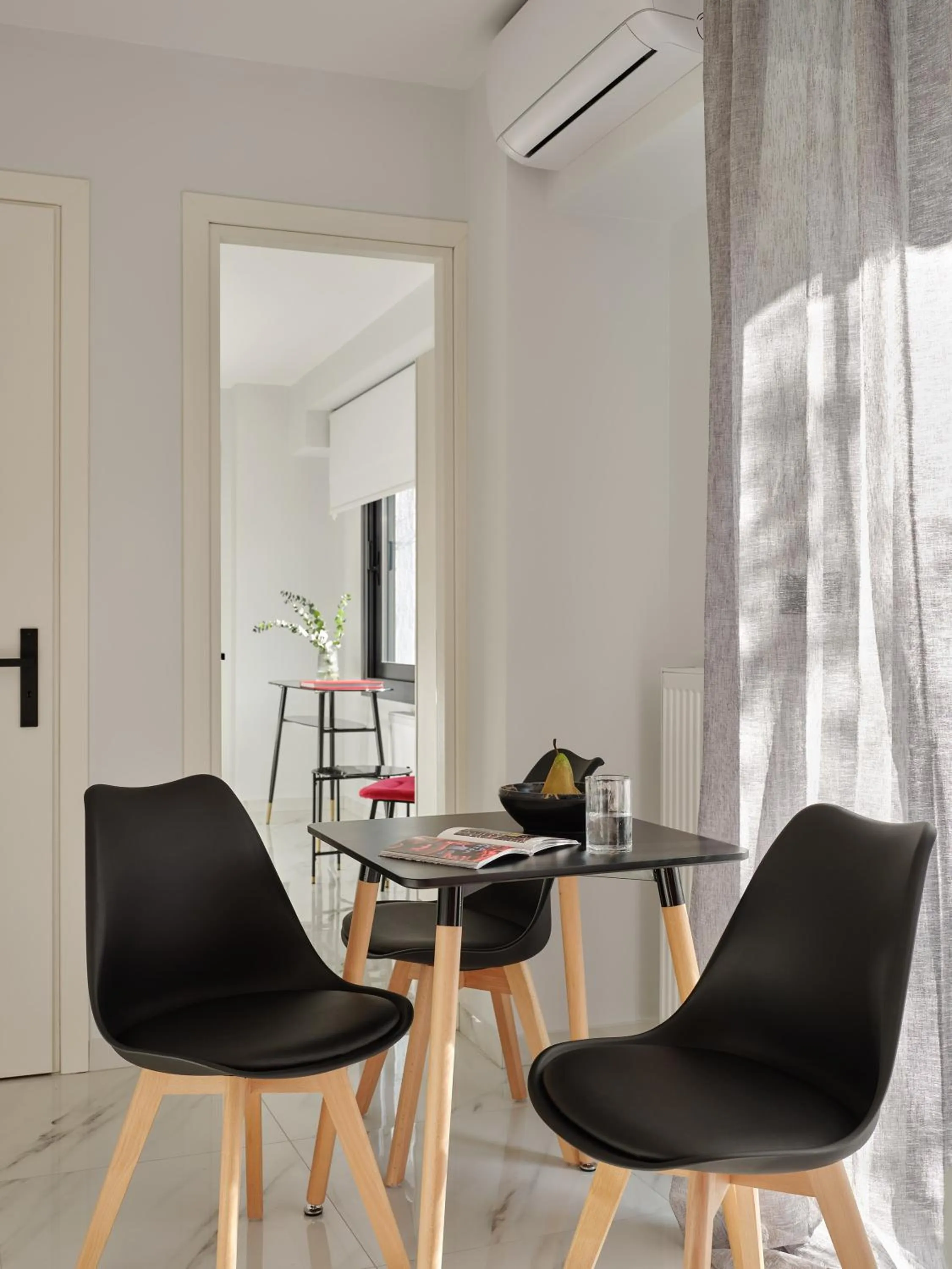 Seating area in Athens Project Luxury Apartments