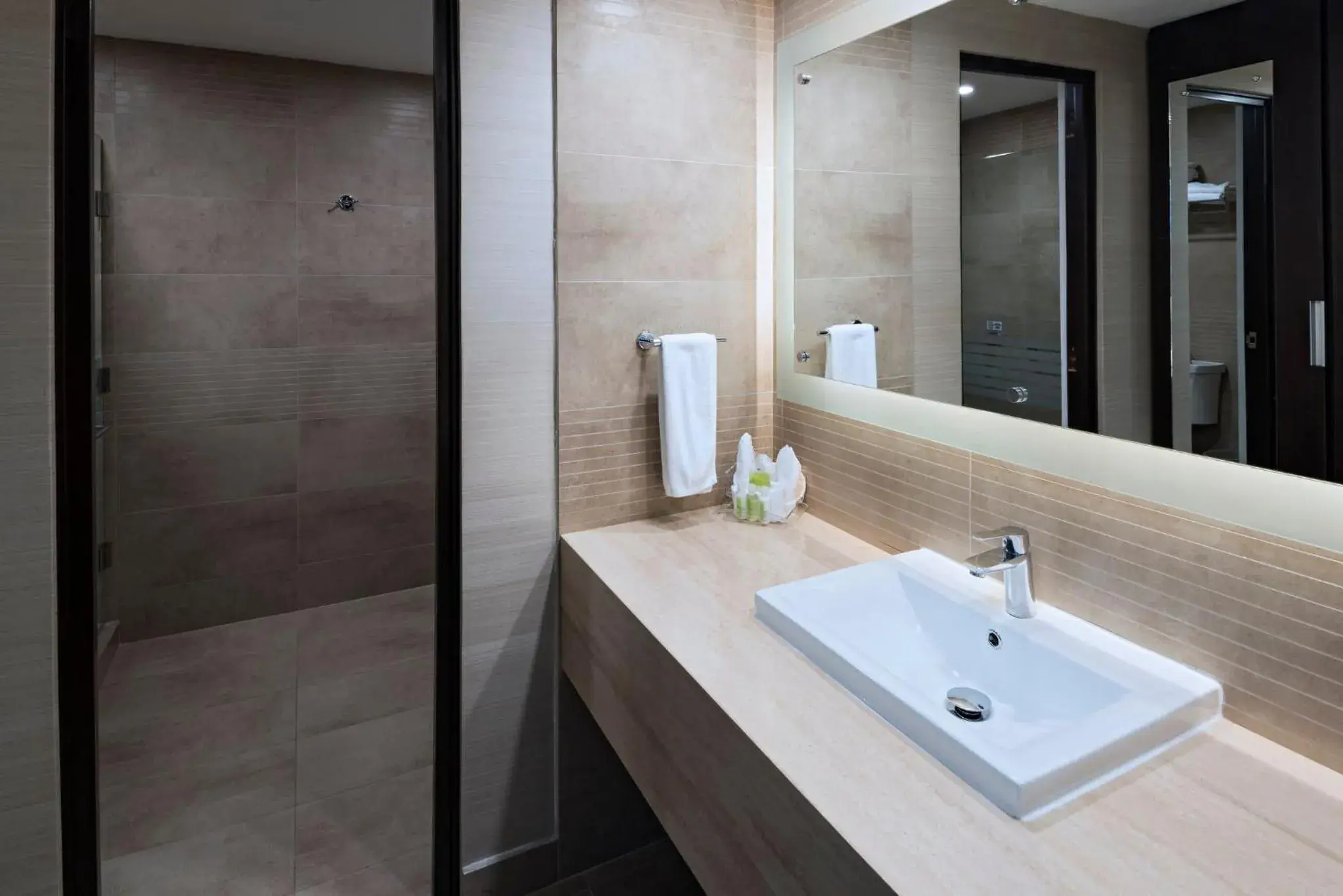 Standard King Room with Mobility Accessible Roll-In Shower in Holiday Inn Guatemala by IHG Standard King Room with Mobility Accessible Roll-In Shower in Holiday Inn Guatemala by IHG