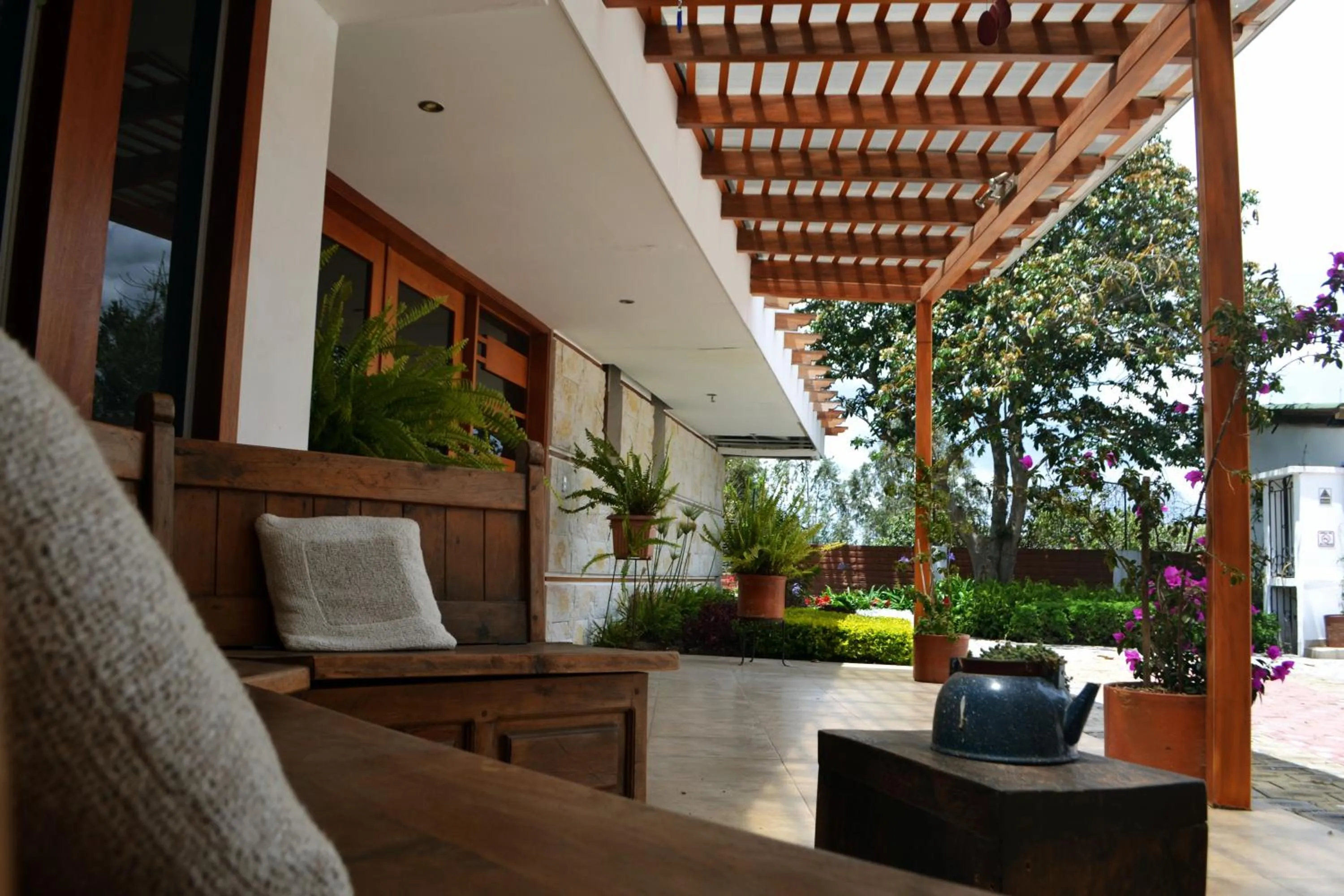 Seating area in Casa del Viajero