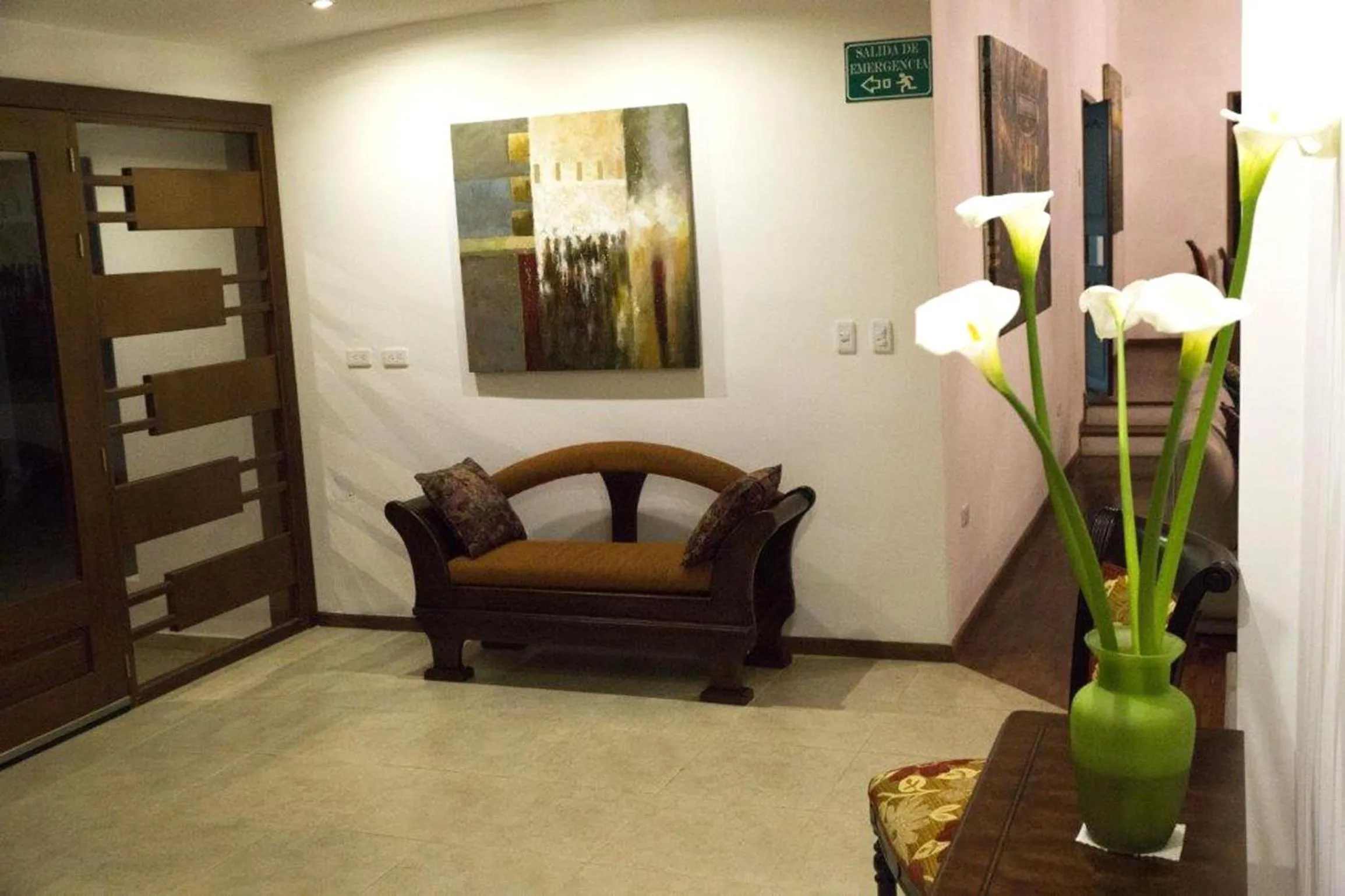 Lobby or reception in Casa del Viajero