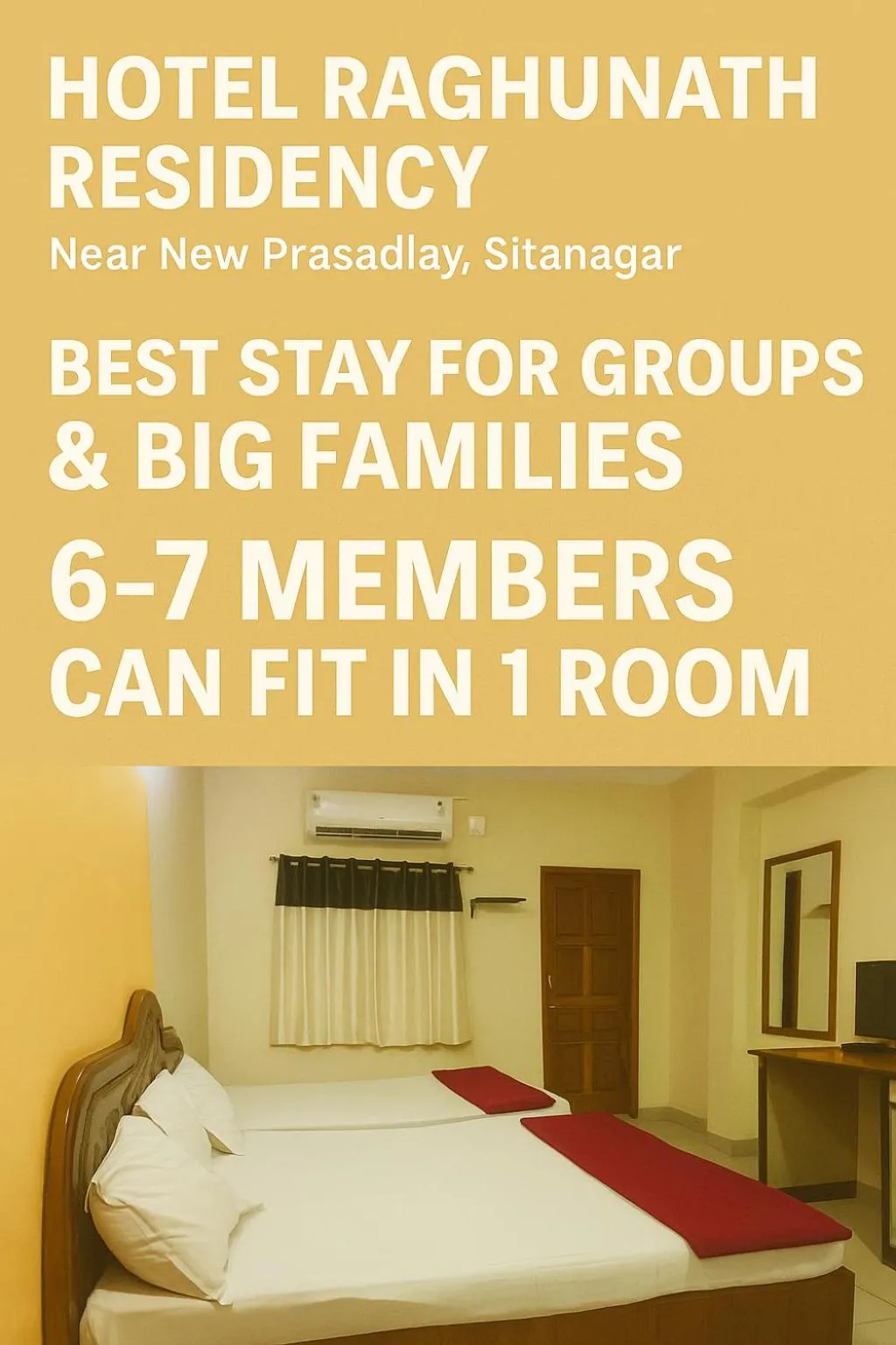 Bed in Hotel Raghunath Residency Niwas