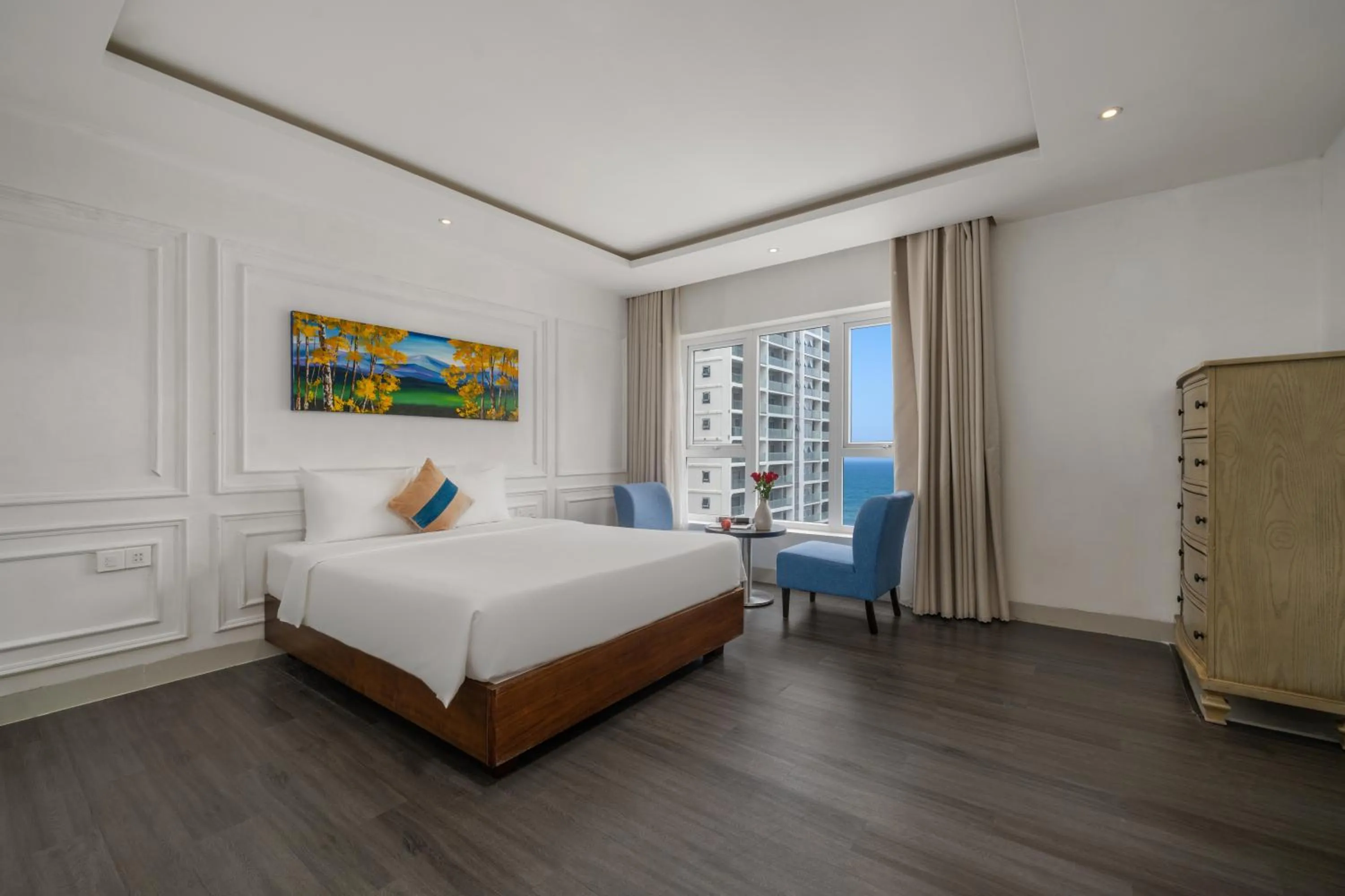 Bed in TGT BEACH HOTEL