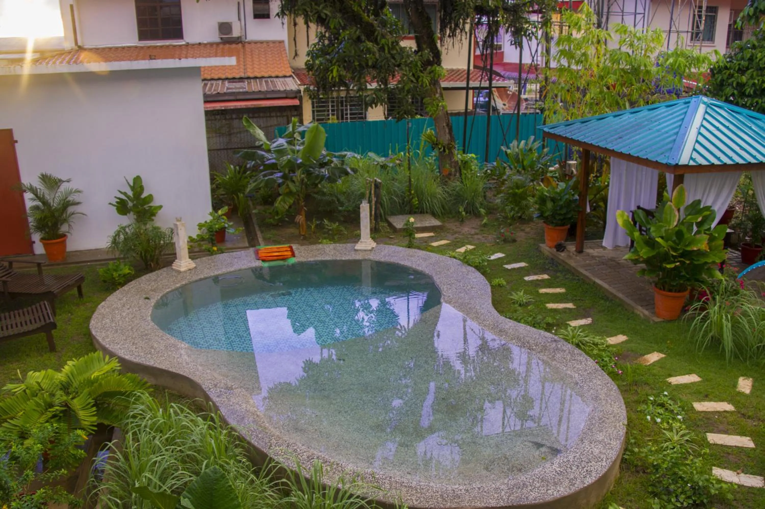 Garden in HAKS Boutique B&B with Pool & Farm-to-Table Dining