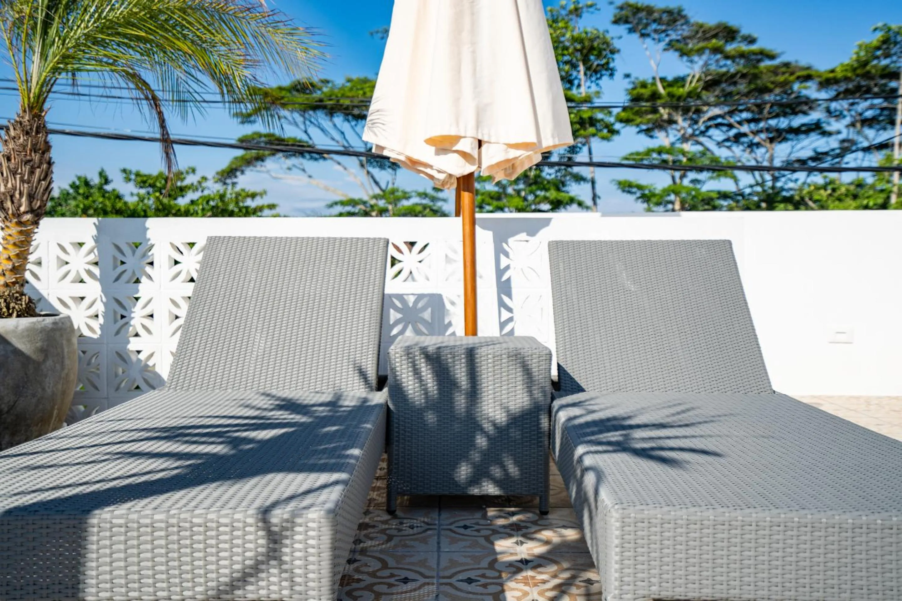 sunbed in Eden Cemagi Villa Pererenan