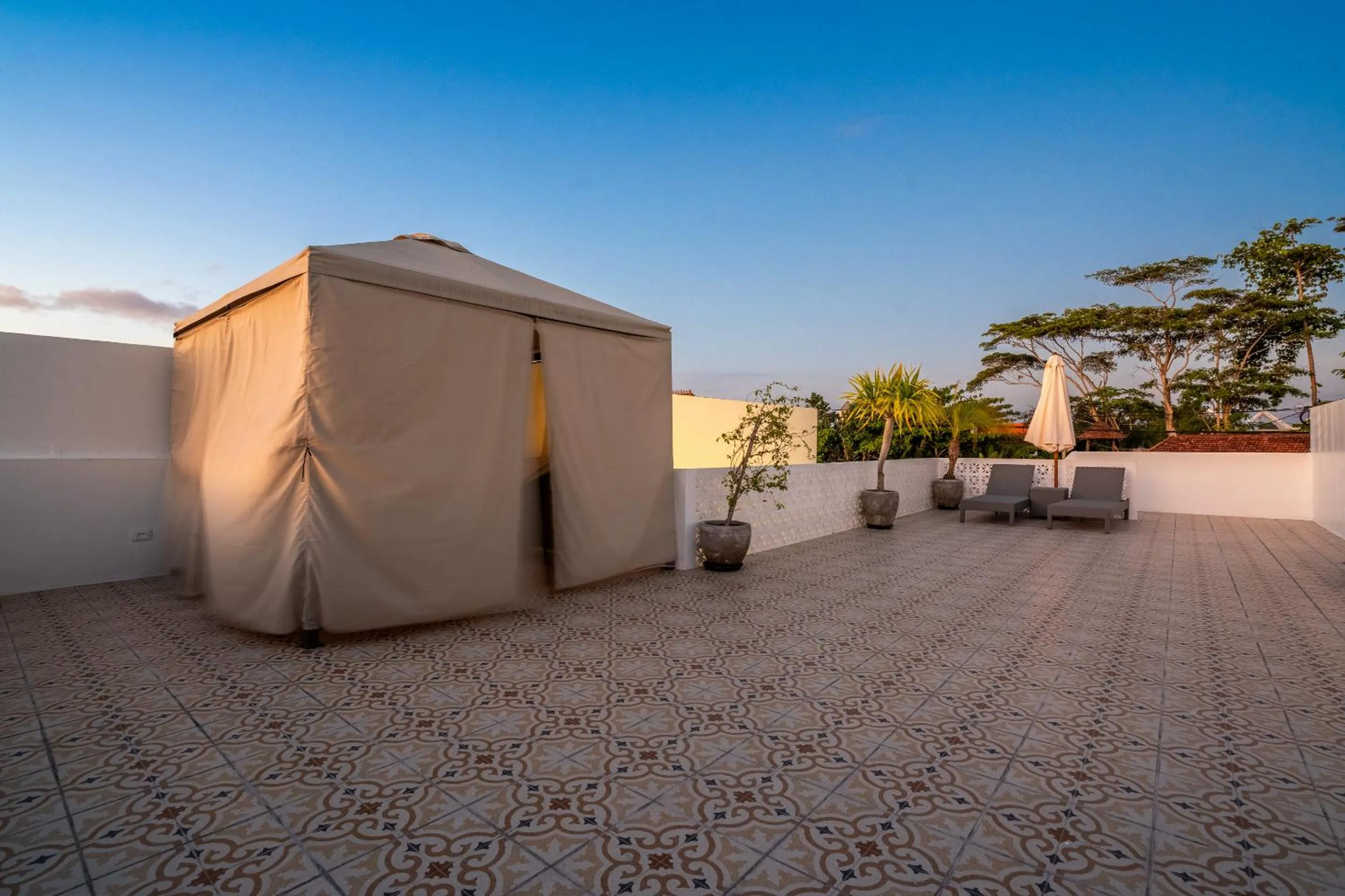 Balcony/Terrace in Eden Cemagi Villa Pererenan
