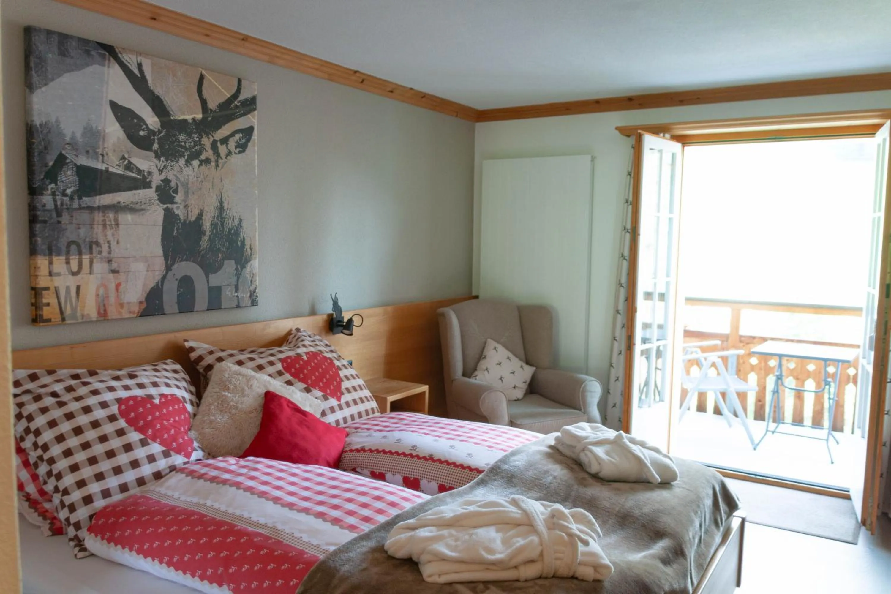 Bed in Hotel Madrisajoch