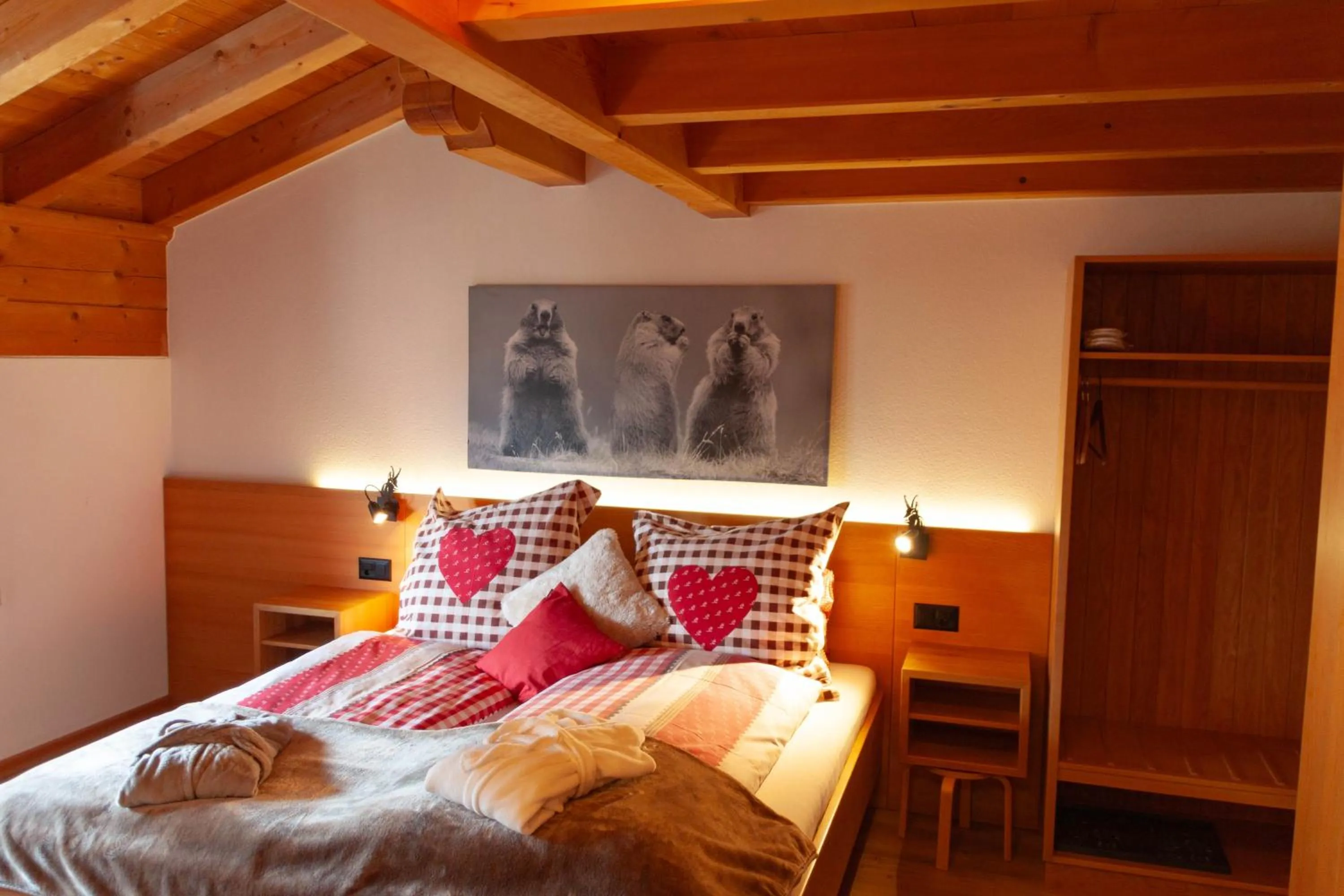 Bed in Hotel Madrisajoch