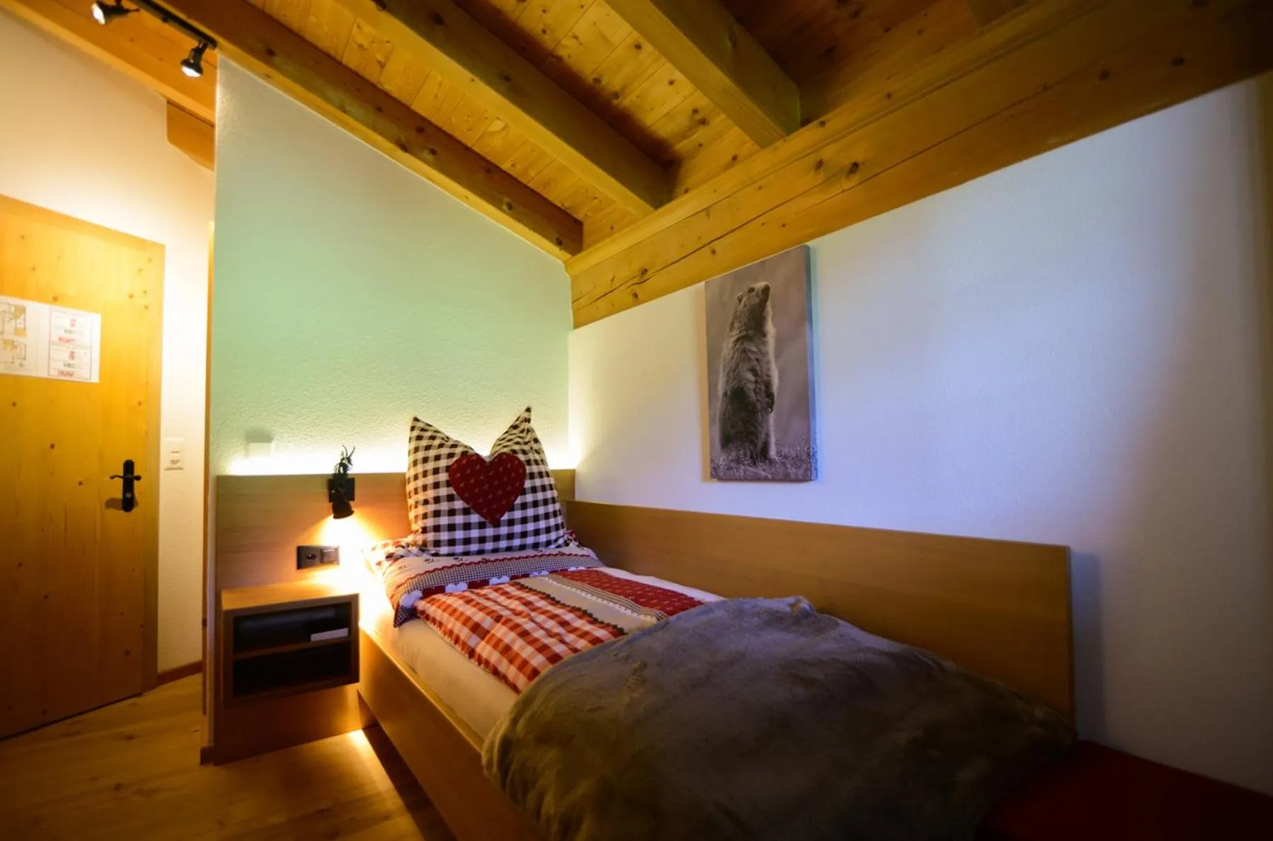 Bed in Hotel Madrisajoch