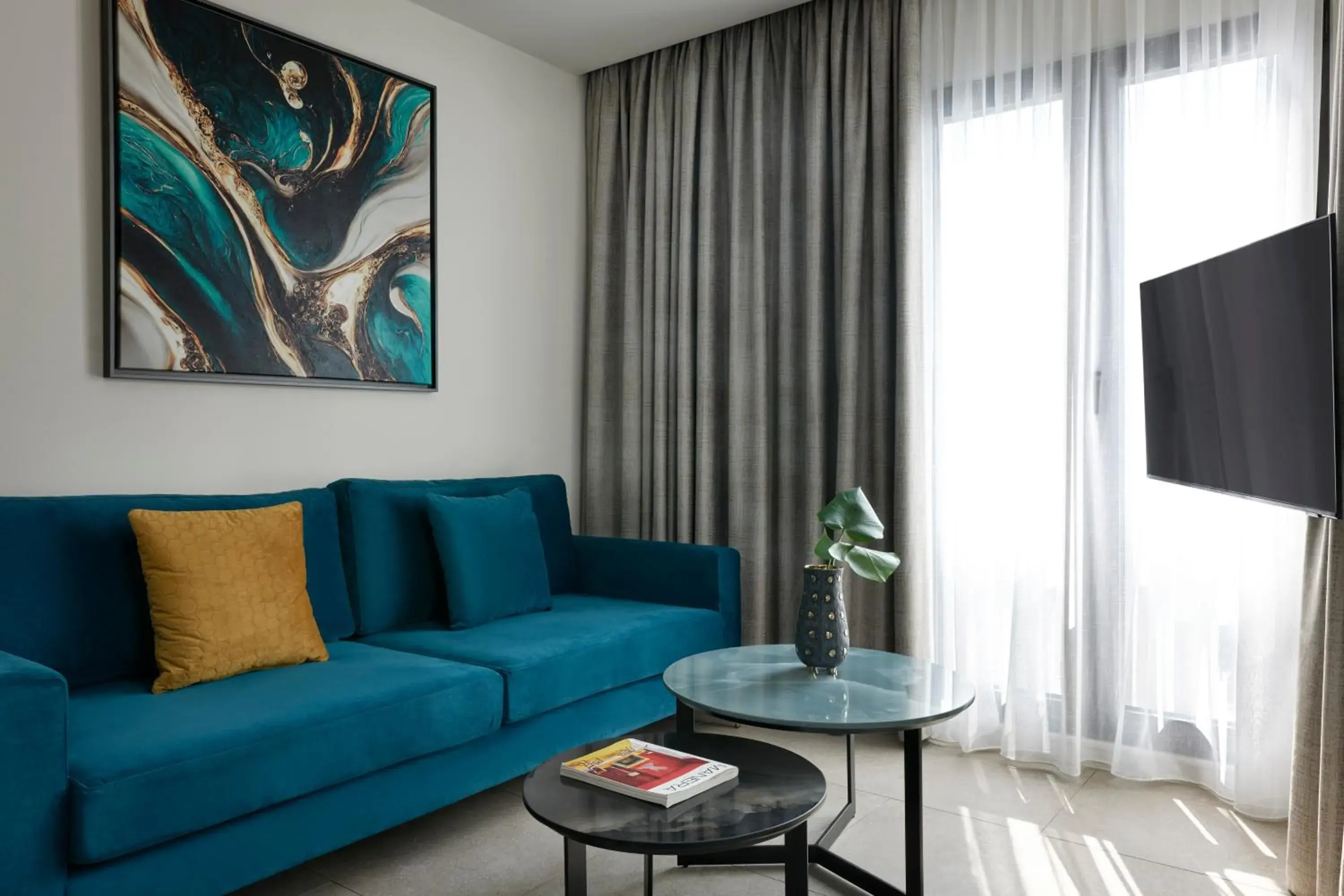 Living room in Hestia - Kolokotroni 23 Living room in Hestia - Kolokotroni 23