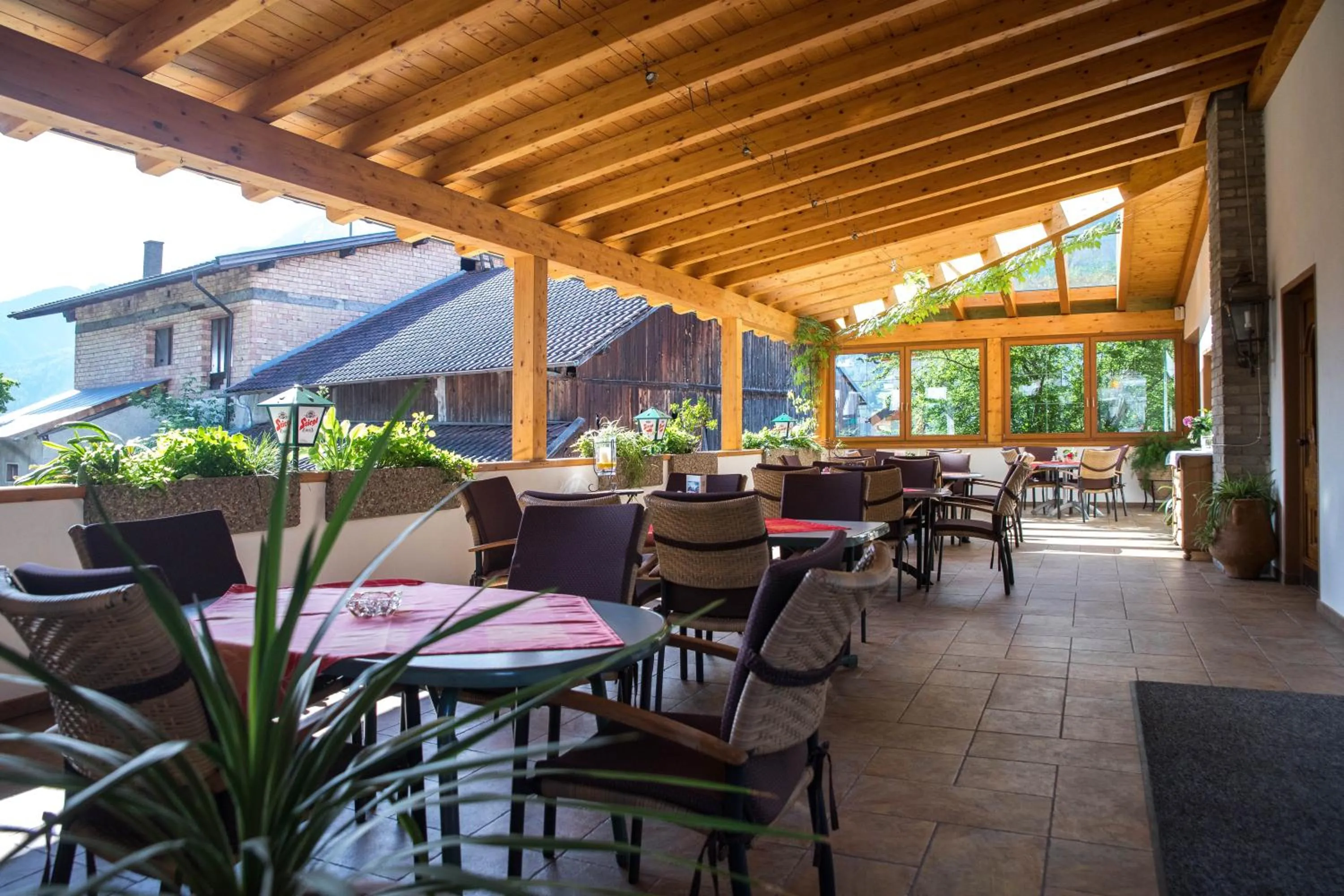 Balcony/Terrace in Gasthof Pension Traube