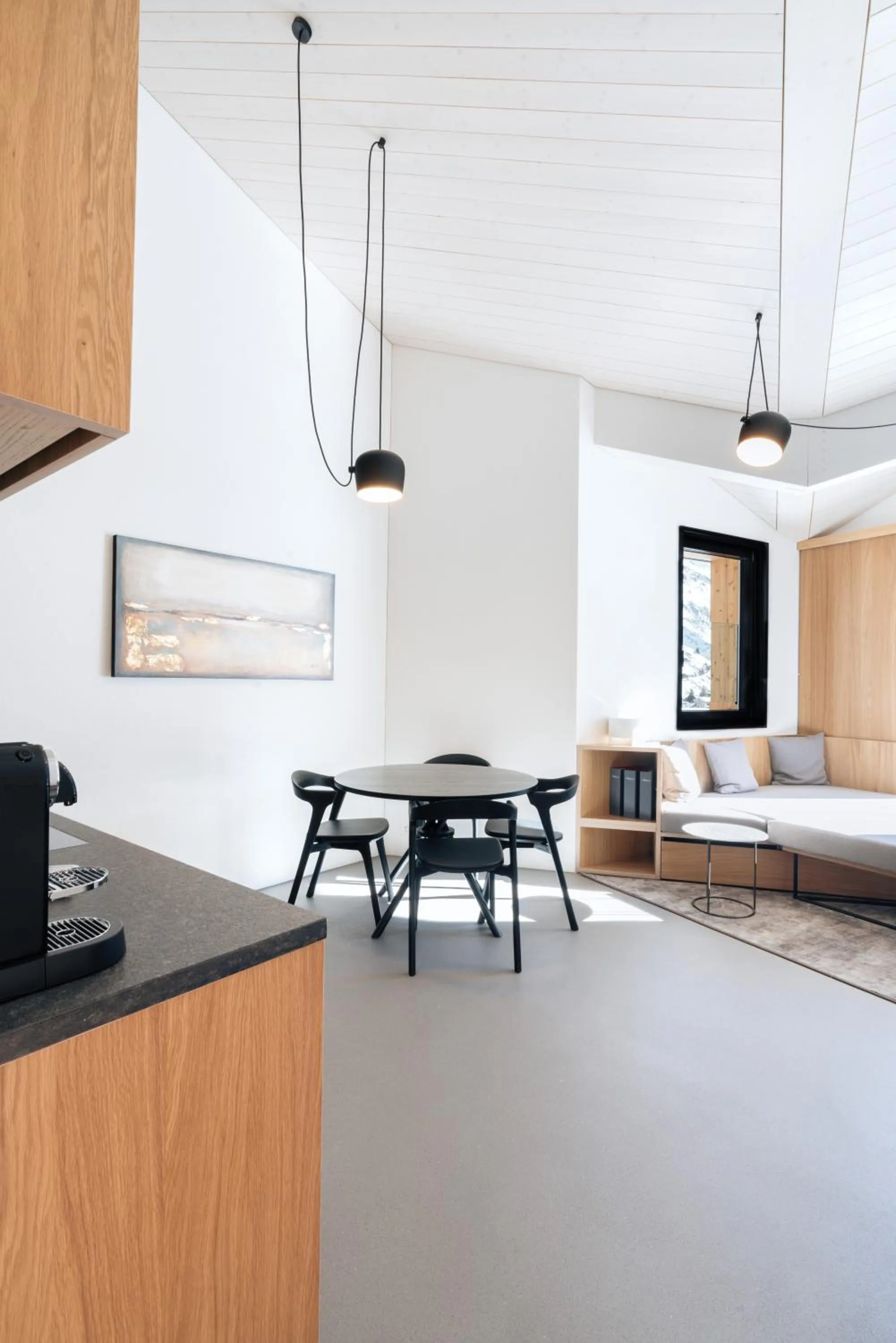 Seating area in Andermatt Alpine Apartments