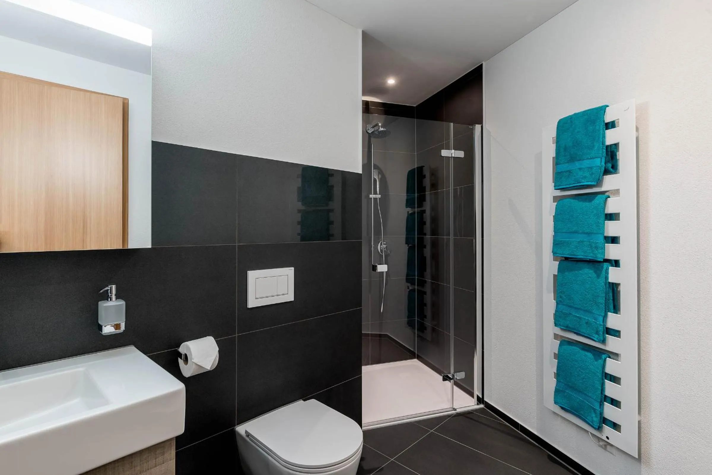 Shower in Andermatt Alpine Apartments