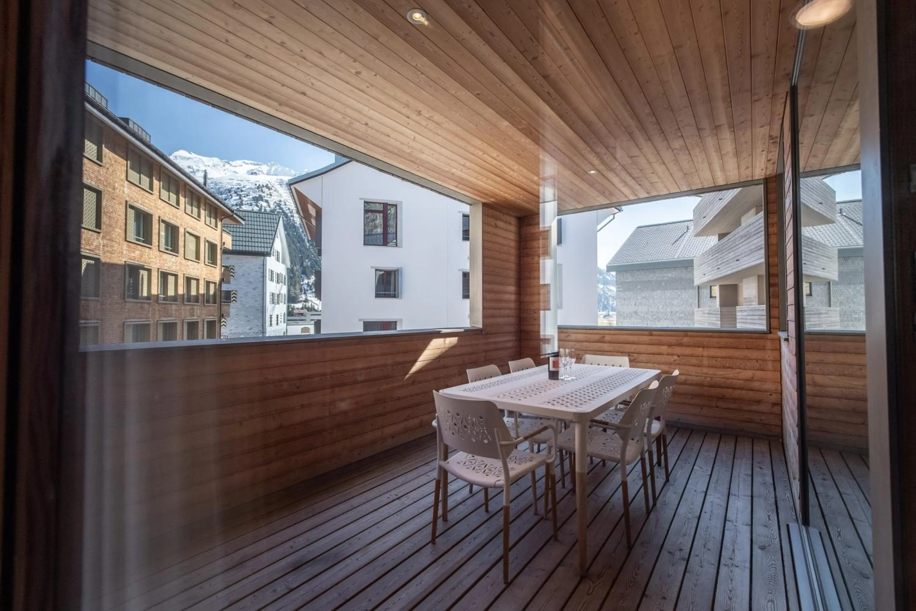 Balcony/Terrace in Andermatt Alpine Apartments