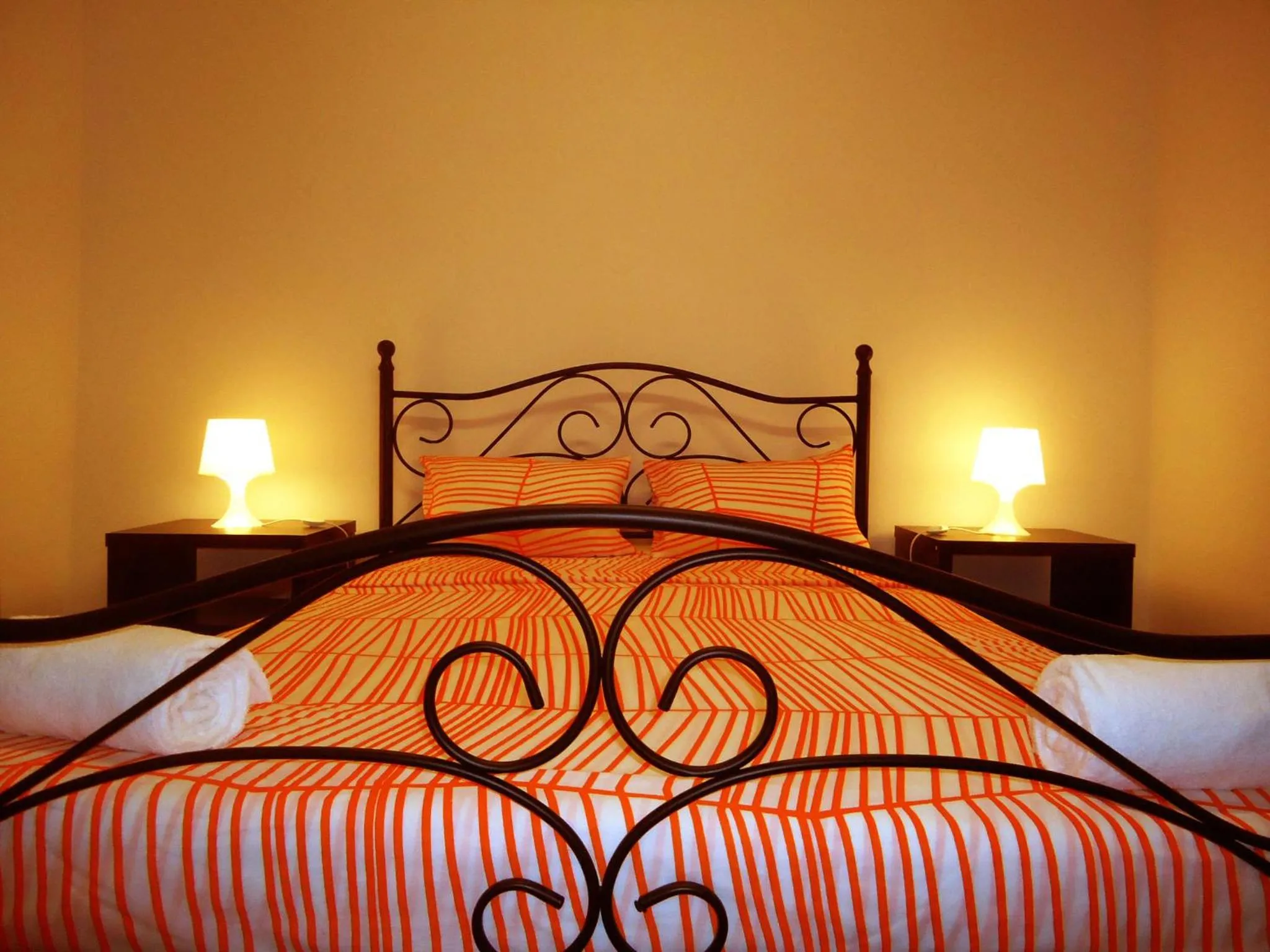 Bed in Welcome Guest House