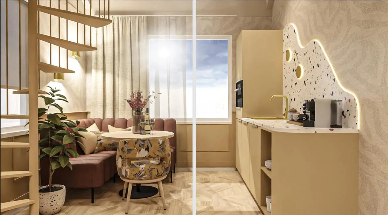 Seating area in Boutique Hotel Charley's