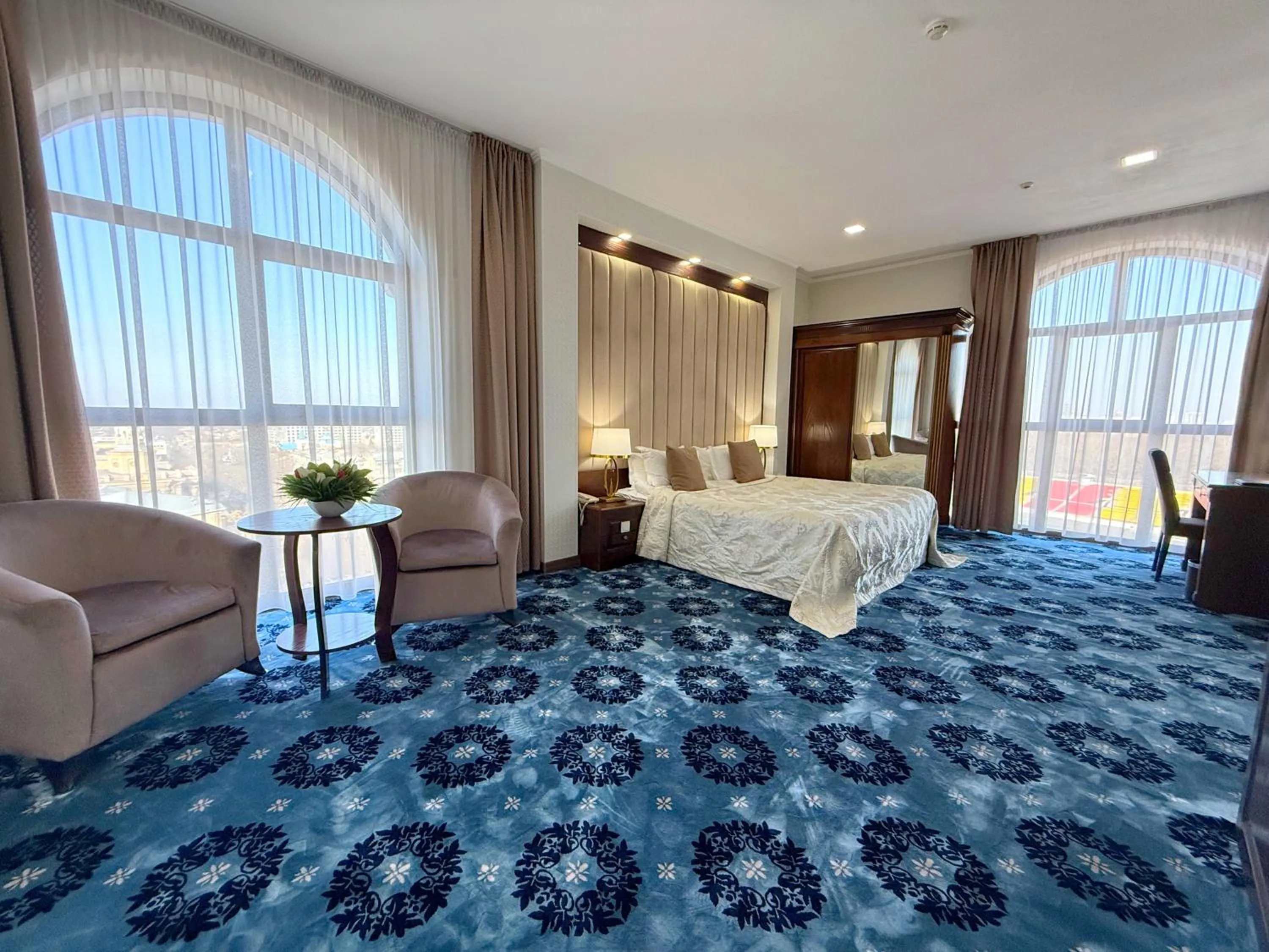 Decorative detail, Bed in Plaza Hotel Bishkek