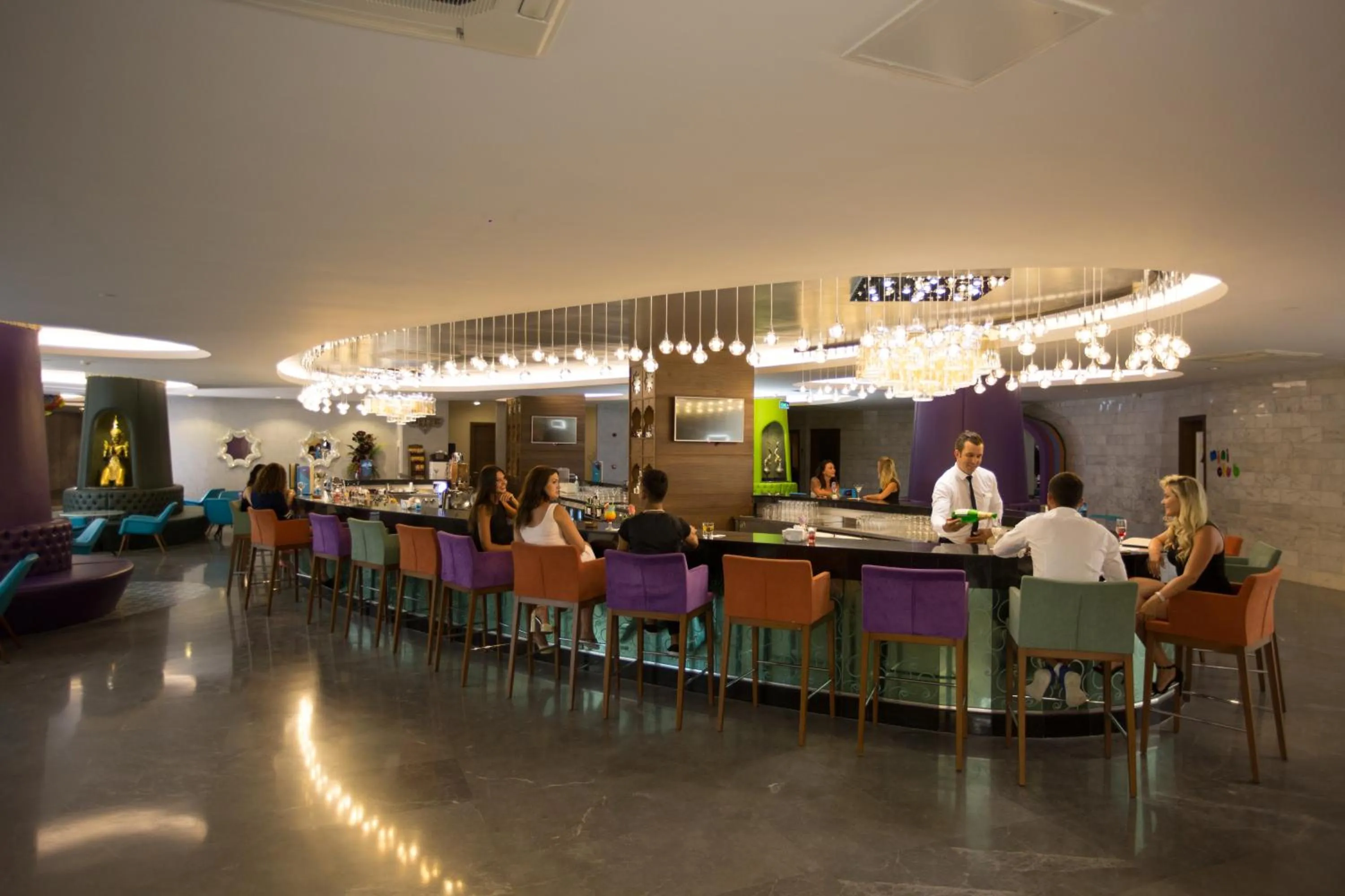 Lounge or bar in Royal Taj Mahal Hotel