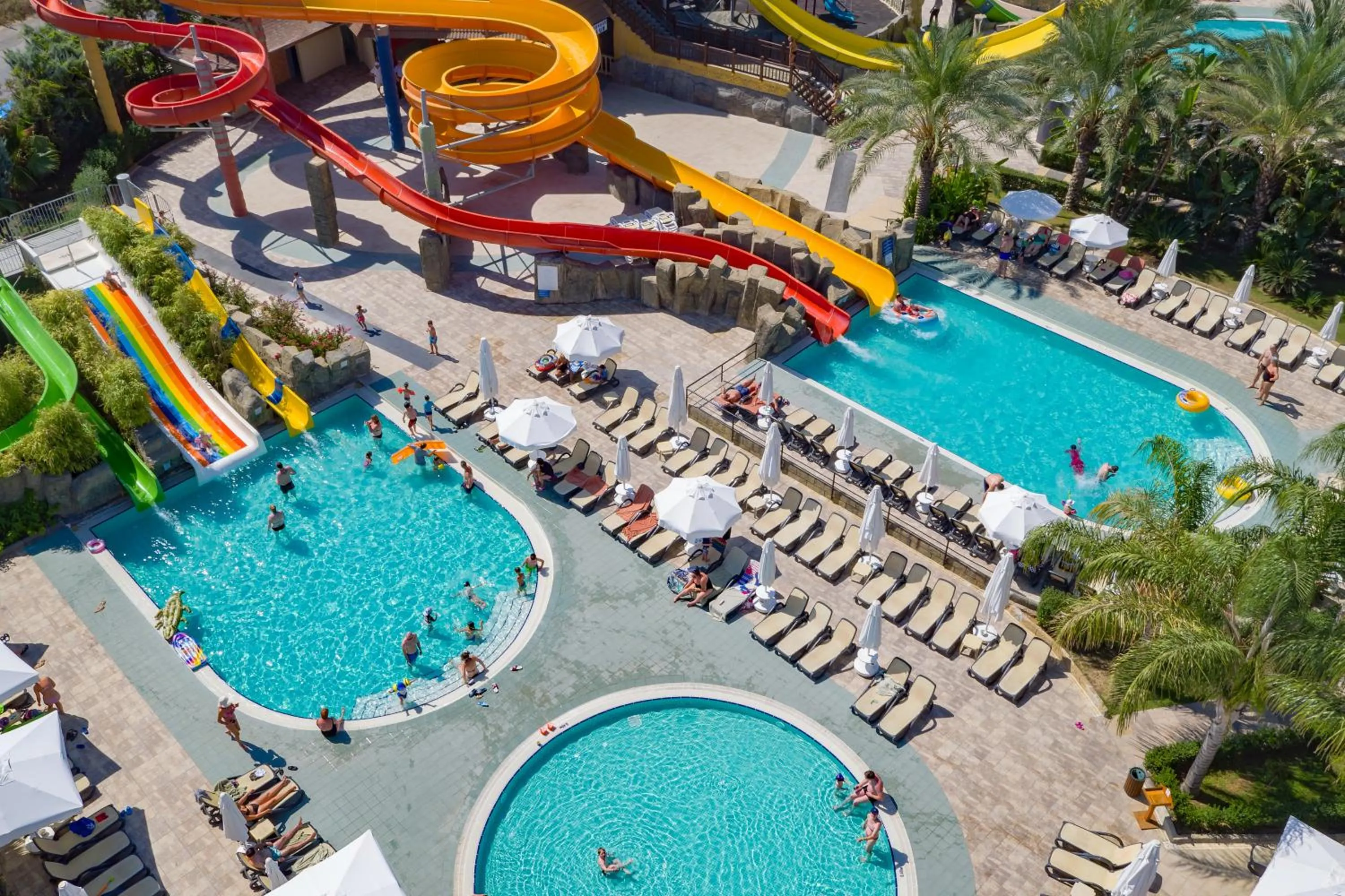 Aqua park in Royal Taj Mahal Hotel